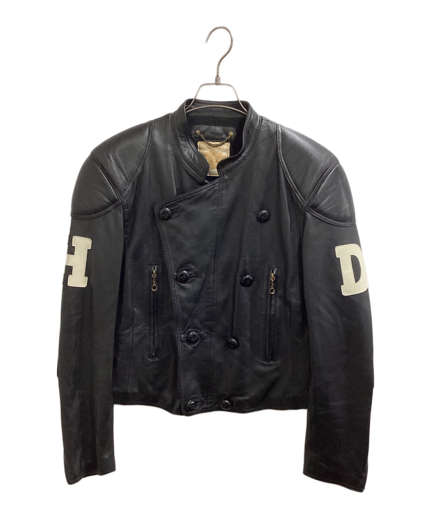 Harley-Davidson ブラックジャケット Sサイズ　黒 中古・古着通販】HARLEY-DAVIDSON (ハーレーダビッドソン) シープ