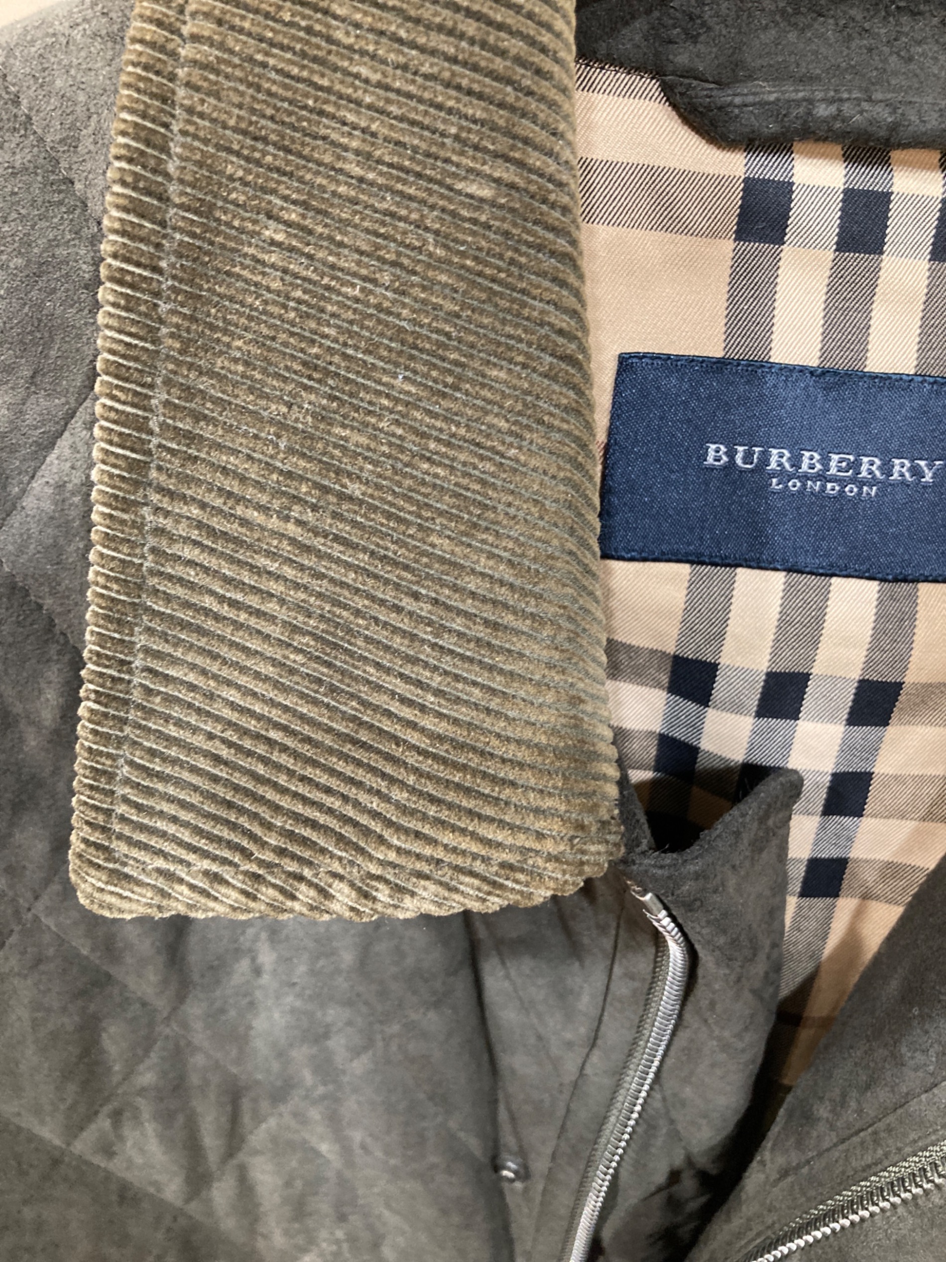 中古・古着通販】BURBERRY (バーバリー) フェイクスエードキルティング