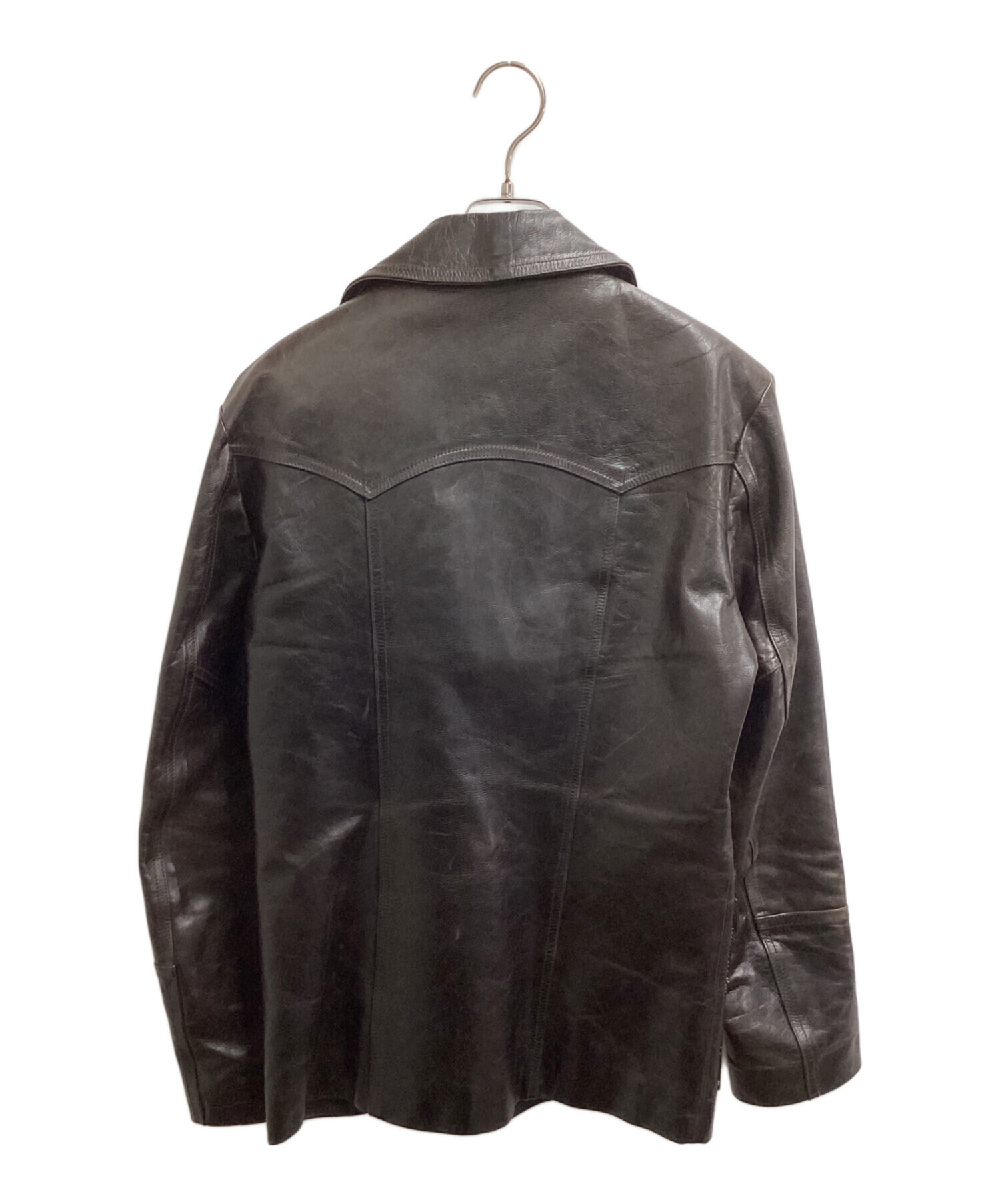 中古・古着通販】VENT COUVERT (ヴァンクヴェール) レザーコート 