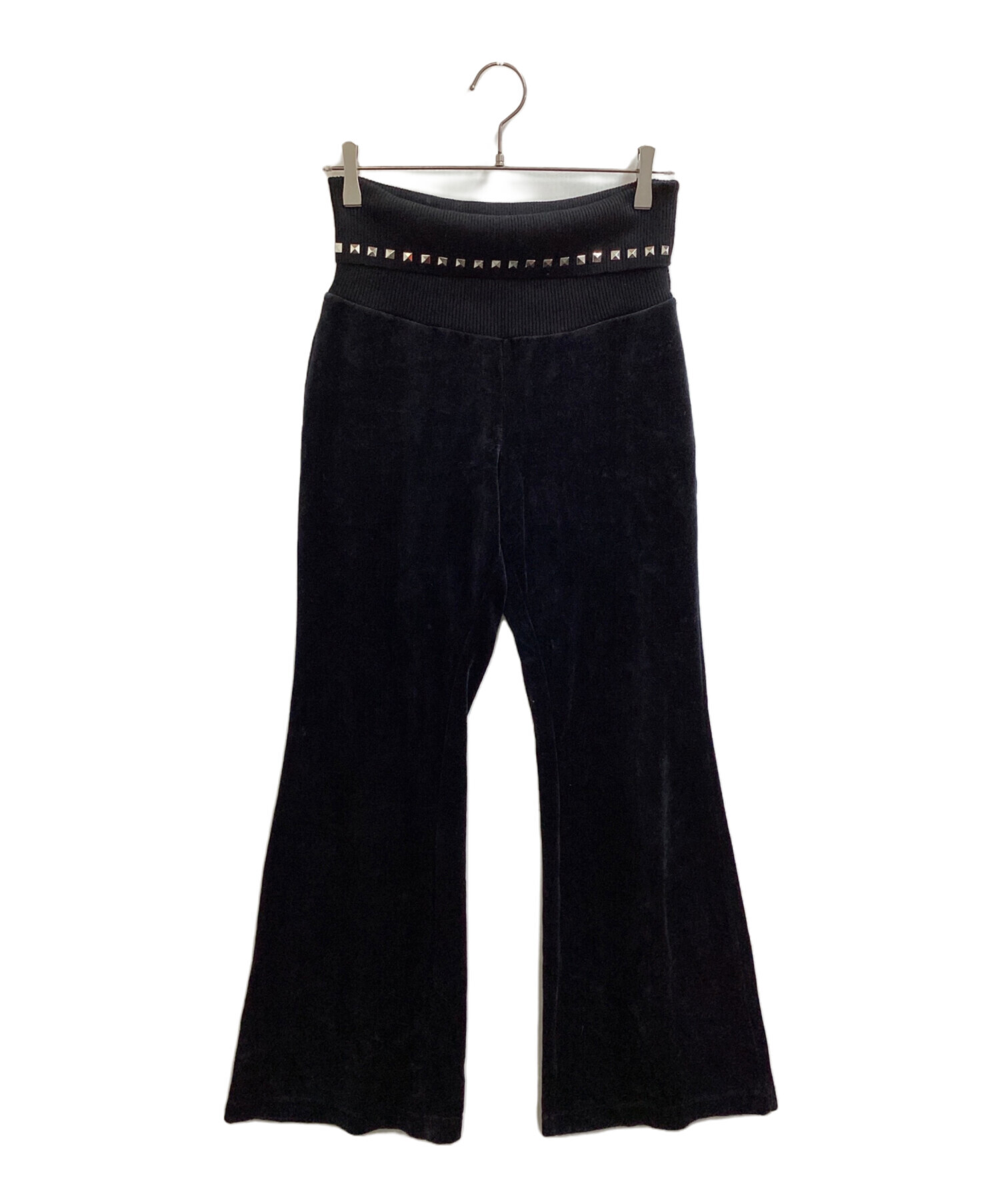 中古・古着通販】xgalx (エックスギャラックス) Velour Flare Pants