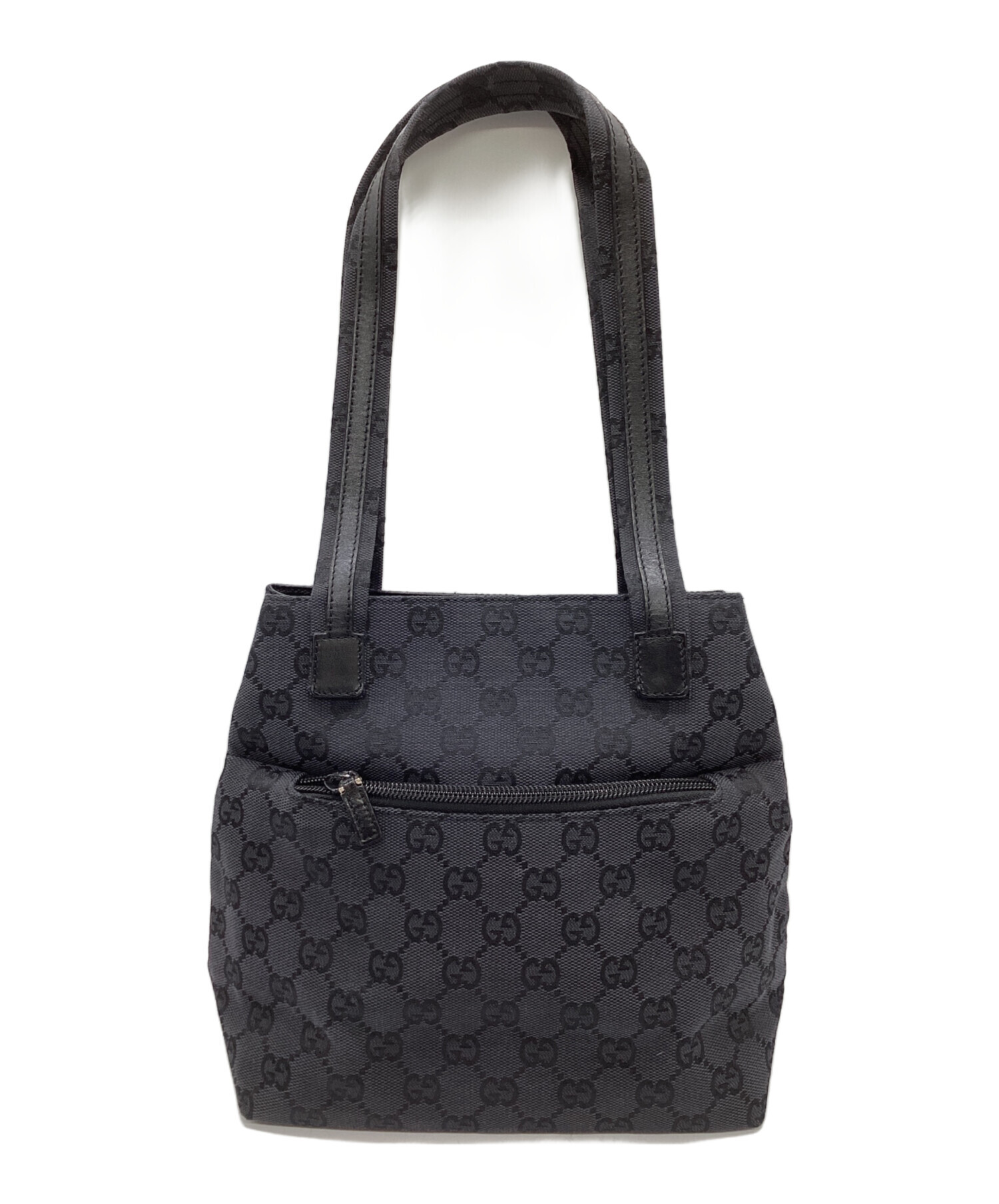 GUCCIグッチトートバッグ GGキャンパス【中古】 中古・古着通販】GUCCI (グッチ) GGキャンバス トートバッグ ブラック