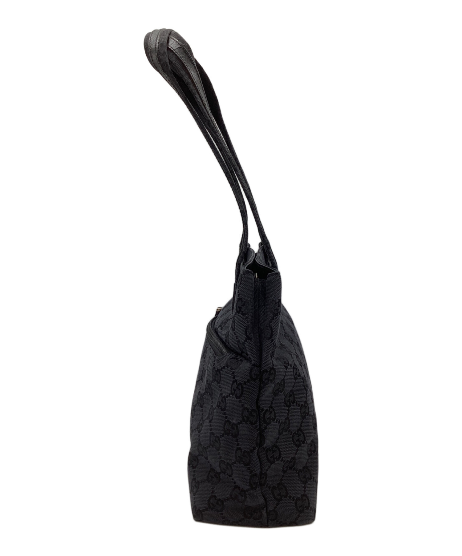 中古・古着通販】GUCCI (グッチ) GGキャンバス トートバッグ ブラック