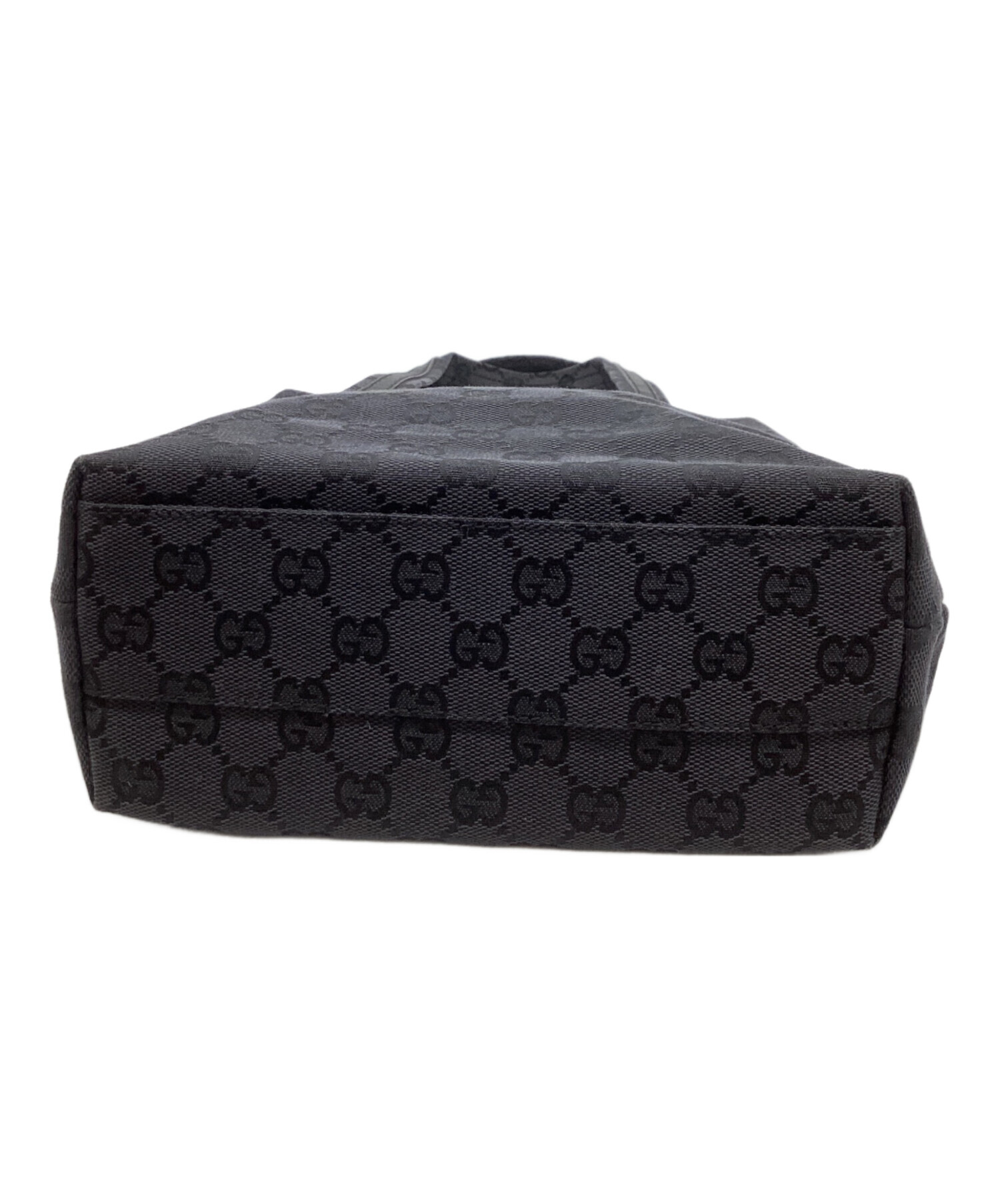 中古・古着通販】GUCCI (グッチ) GGキャンバス トートバッグ ブラック