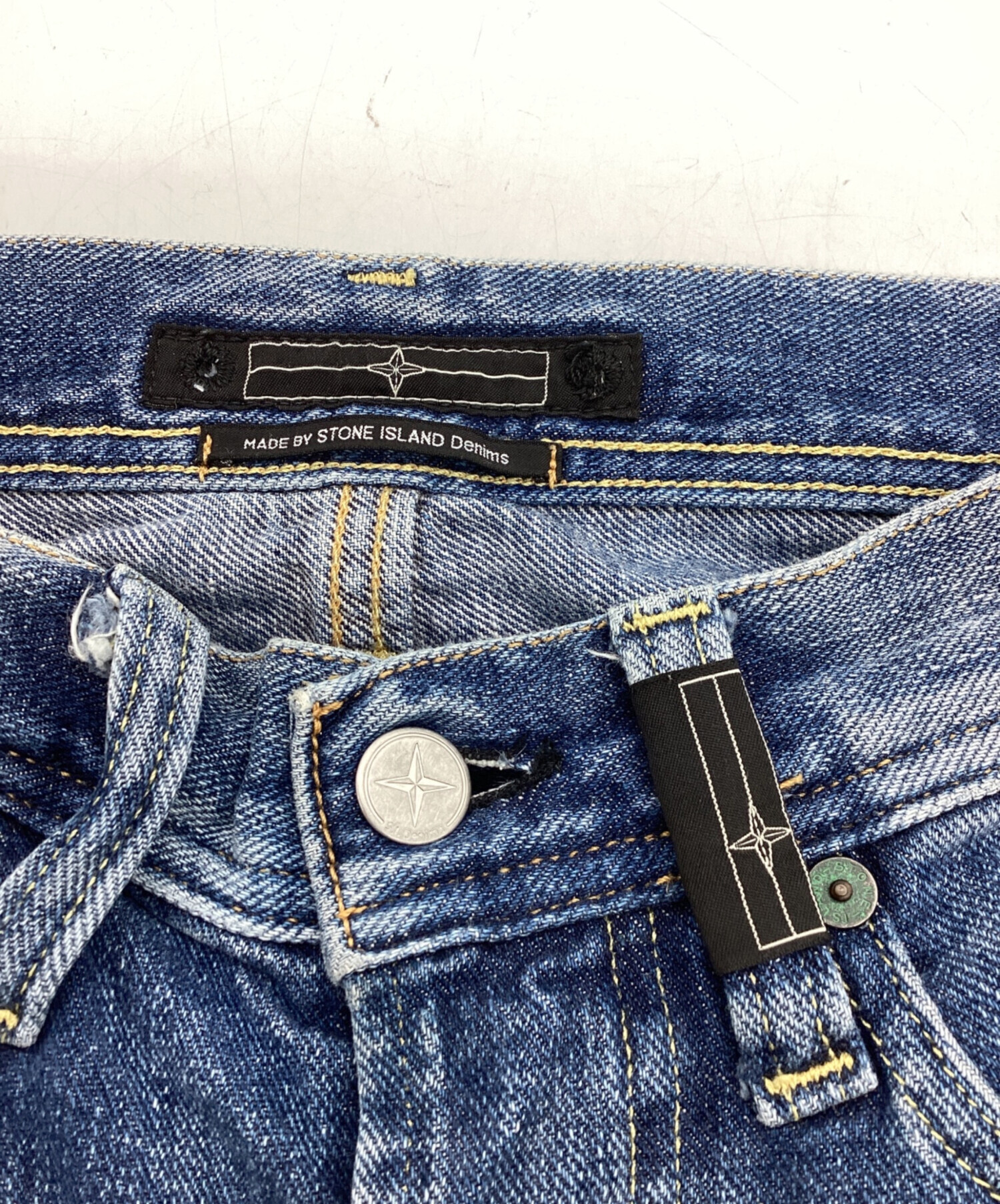 レア【ストーンアイランド】ストレート デニムパンツ W29 インディゴ 中古・古着通販】STONE ISLAND (ストーンアイランド) デニムパンツ