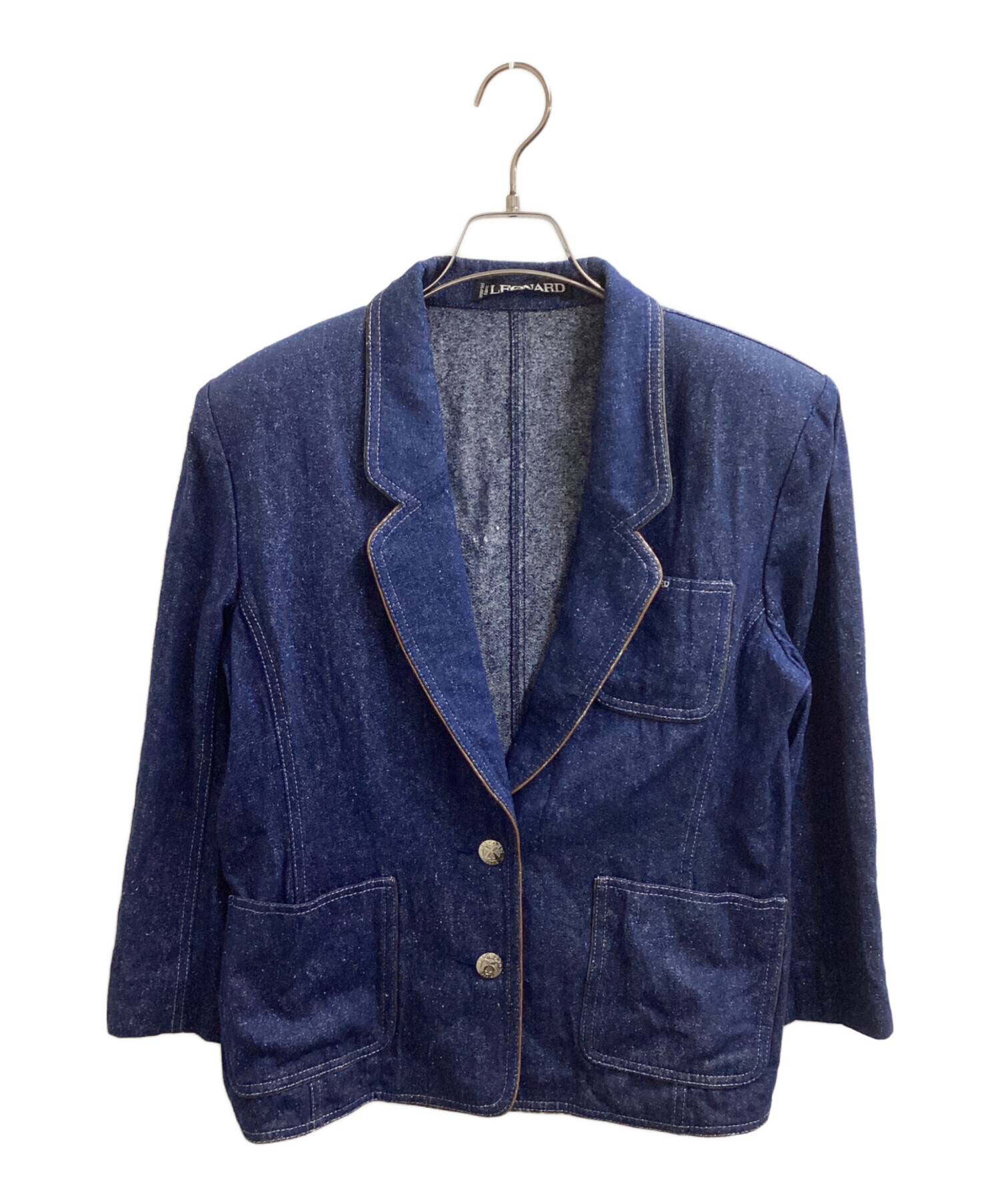中古・古着通販】LEONARD (レオナール) シルクデニムテーラード