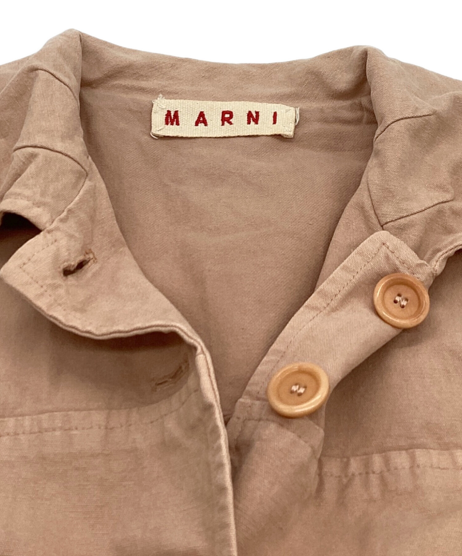 中古・古着通販】MARNI (マルニ) コート ベージュ サイズ:40｜ブランド 