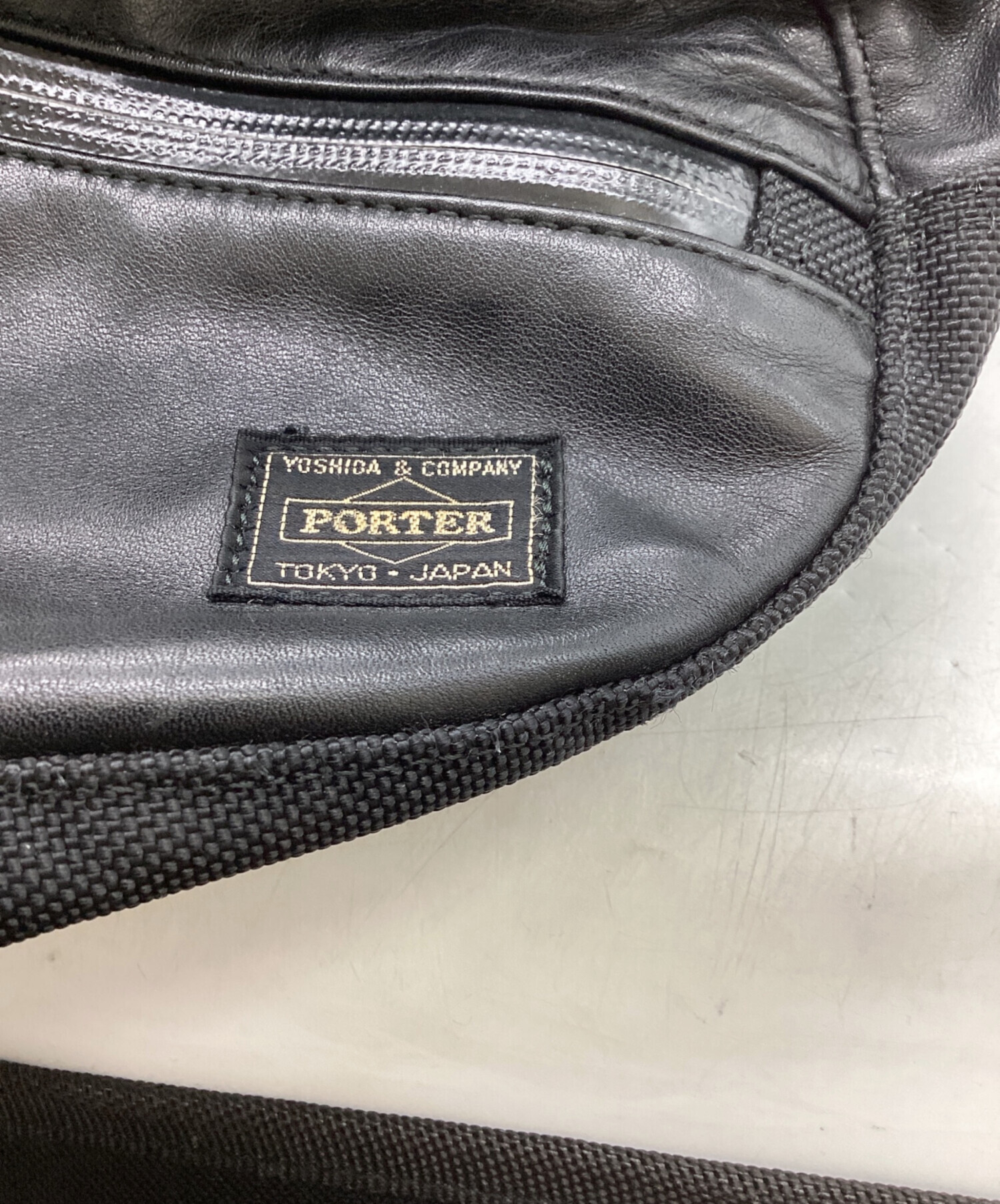 中古・古着通販】PORTER (ポーター) ZOOM レザー ウエストバッグ