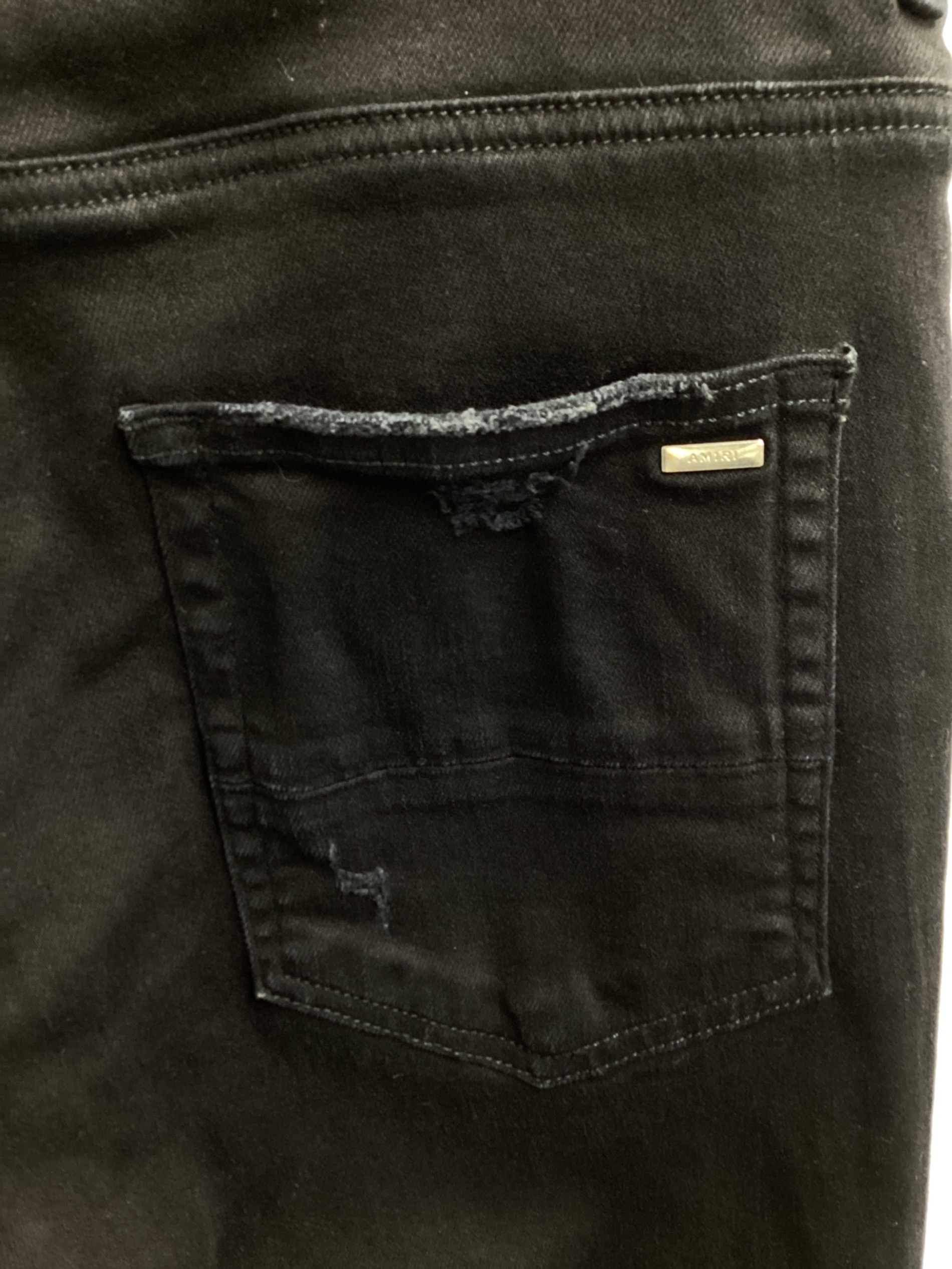 中古・古着通販】AMIRI (アミリ) 蛇腹 クラッシュ加工 バイカー デニム