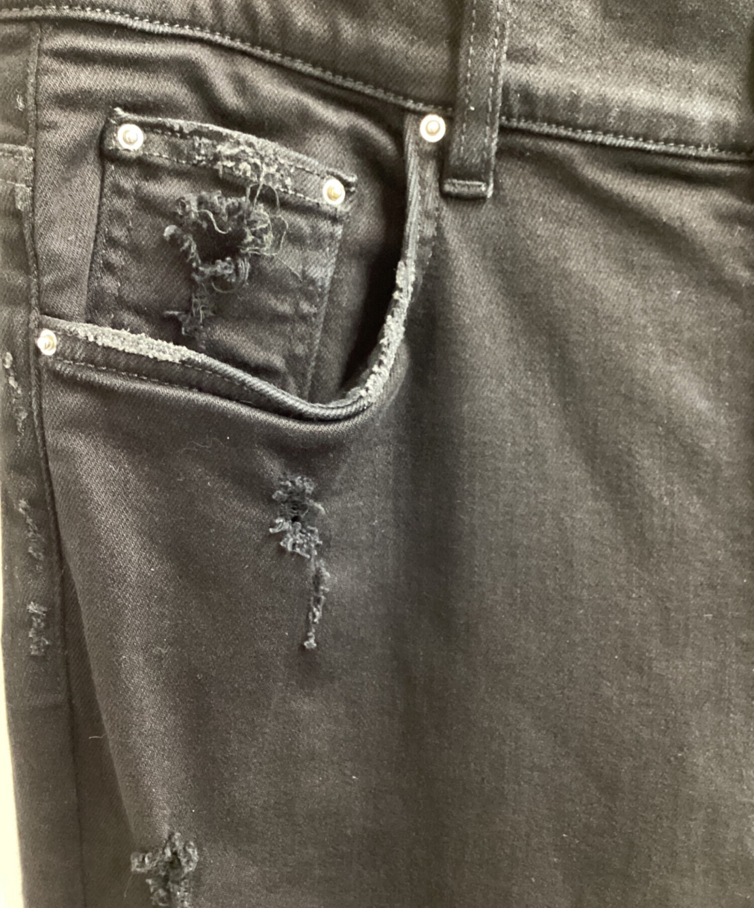 中古・古着通販】AMIRI (アミリ) 蛇腹 クラッシュ加工 バイカー デニム