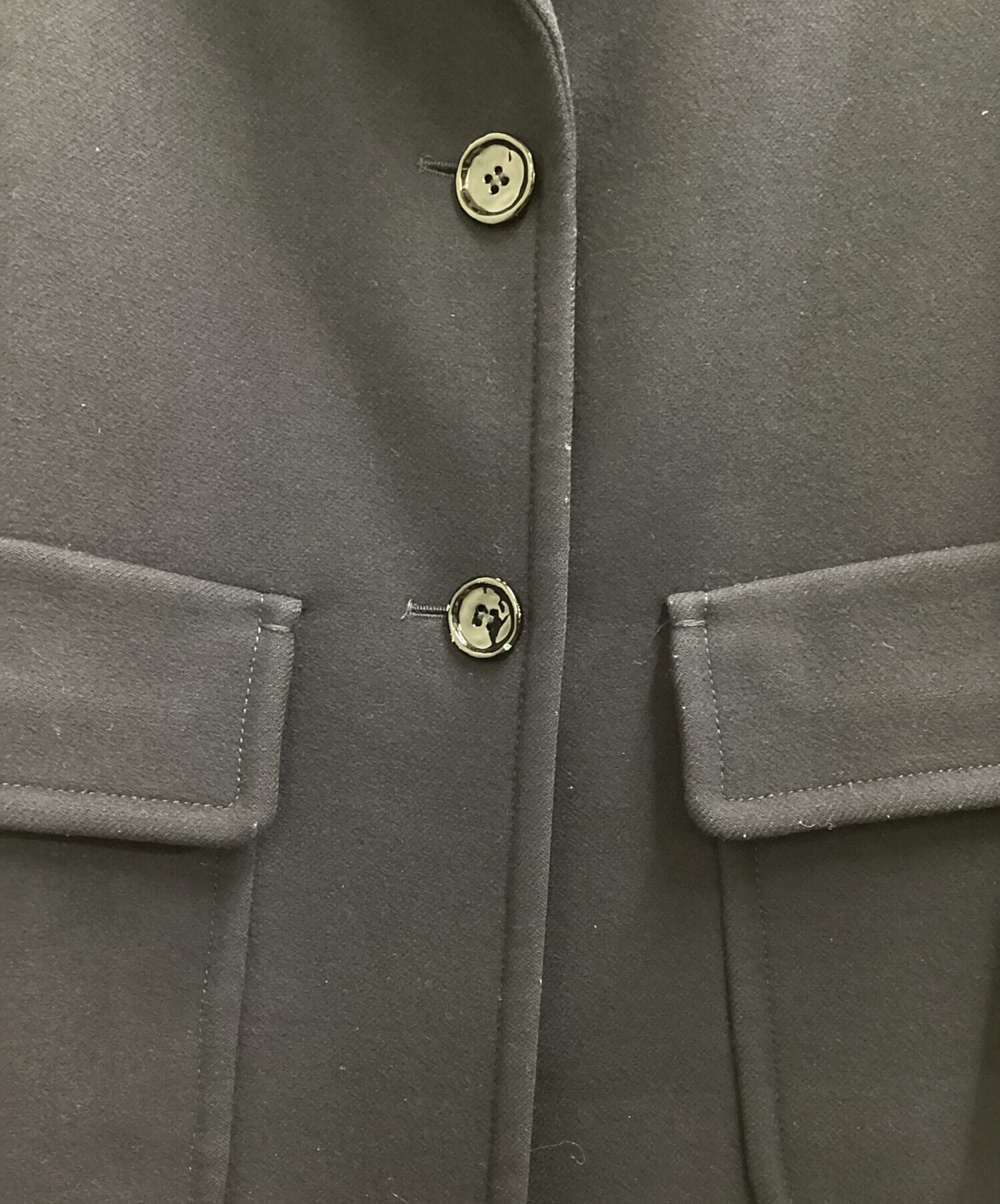 中古・古着通販】PRADA (プラダ) ウールチェスターコート ネイビー