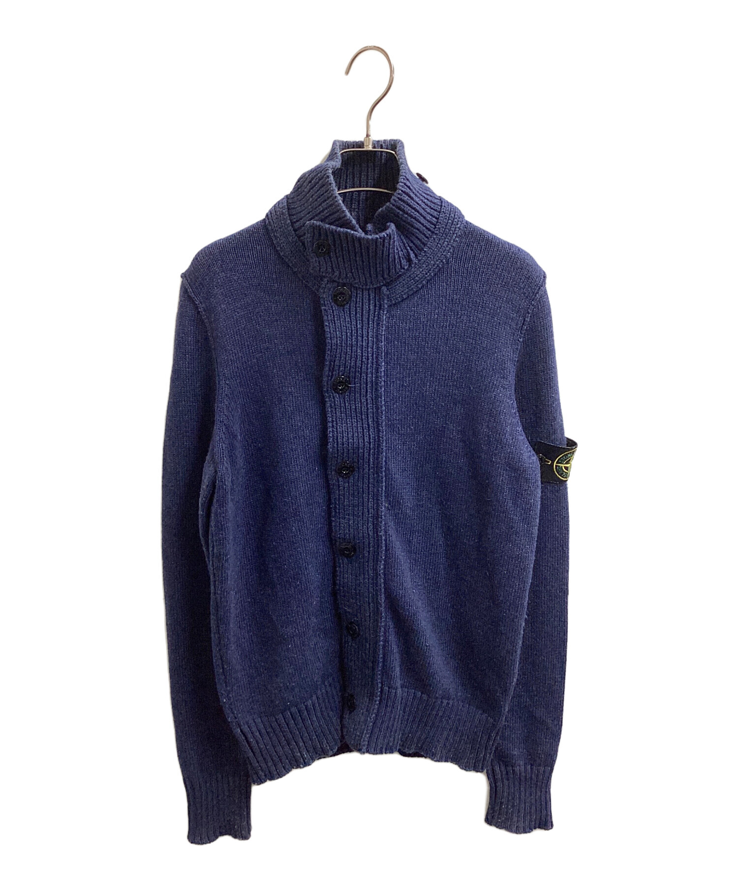 STONE  ストーンアイランド スタンドカラー カーディガン 中古・古着通販】STONE ISLAND (ストーンアイランド) スタンドカラー