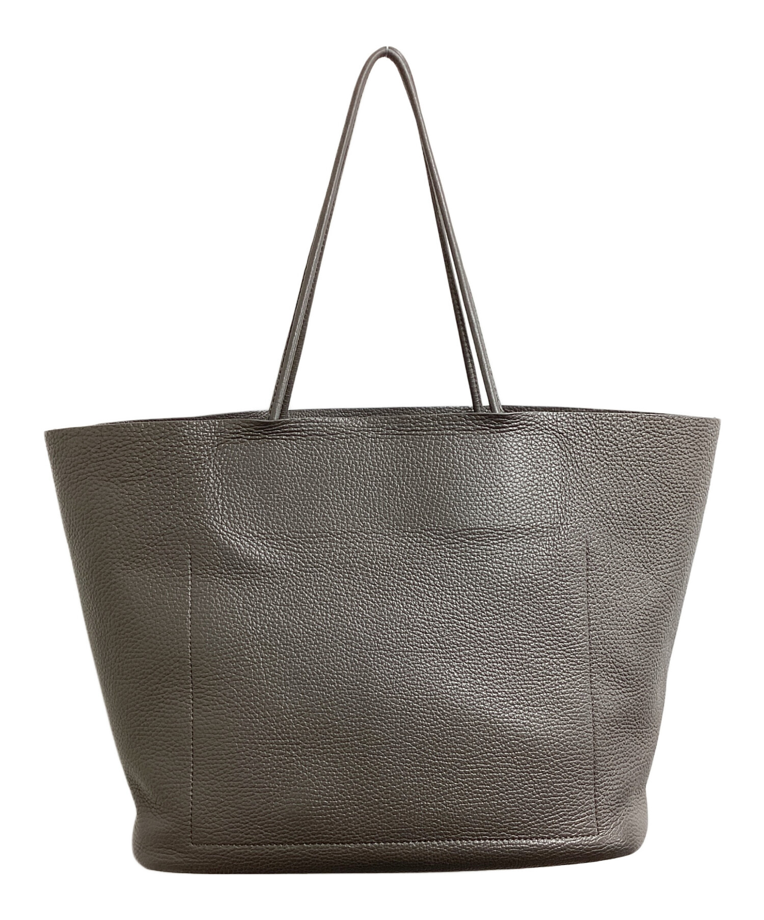 中古・古着通販】Aeta (アエタ) PEBBLE GRAIN LEATHER TOTE M グレー