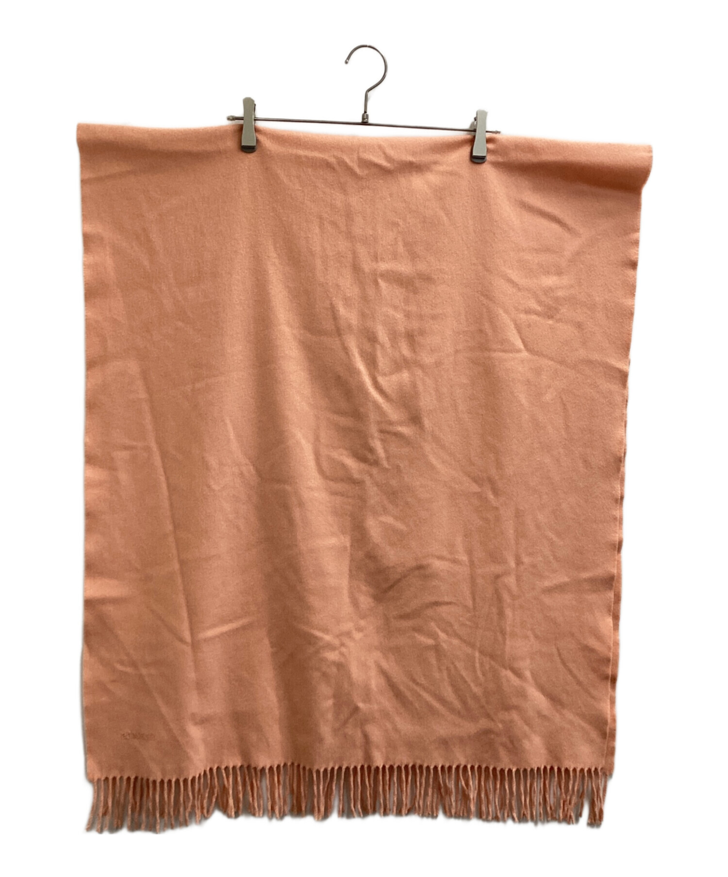エルメス　カシミヤマフラー　抑えめ濃いピンク　 美品 中古・古着通販】HERMES (エルメス) 大判カシミヤマフラー ピンク