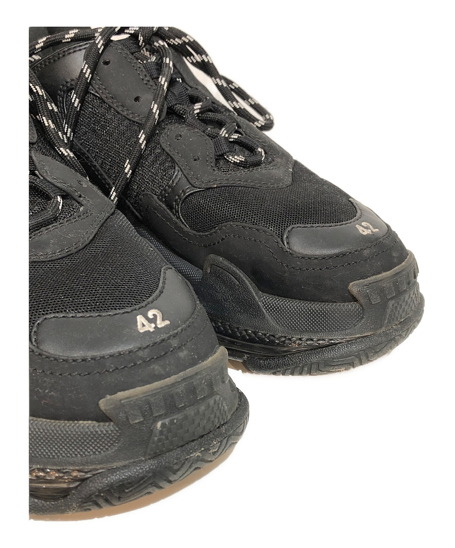 BALENCIAGA TripleSレザー スニーカー UsedA 中古・古着通販】BALENCIAGA (バレンシアガ) TripleS Clear Sole