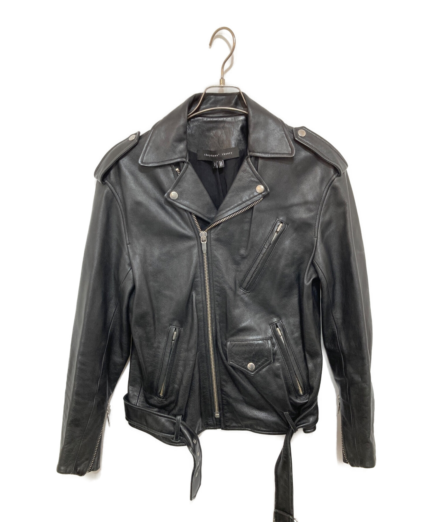 Theory 黒 ダブルジャケット theory 00 ダブルジャケット 黒 theory