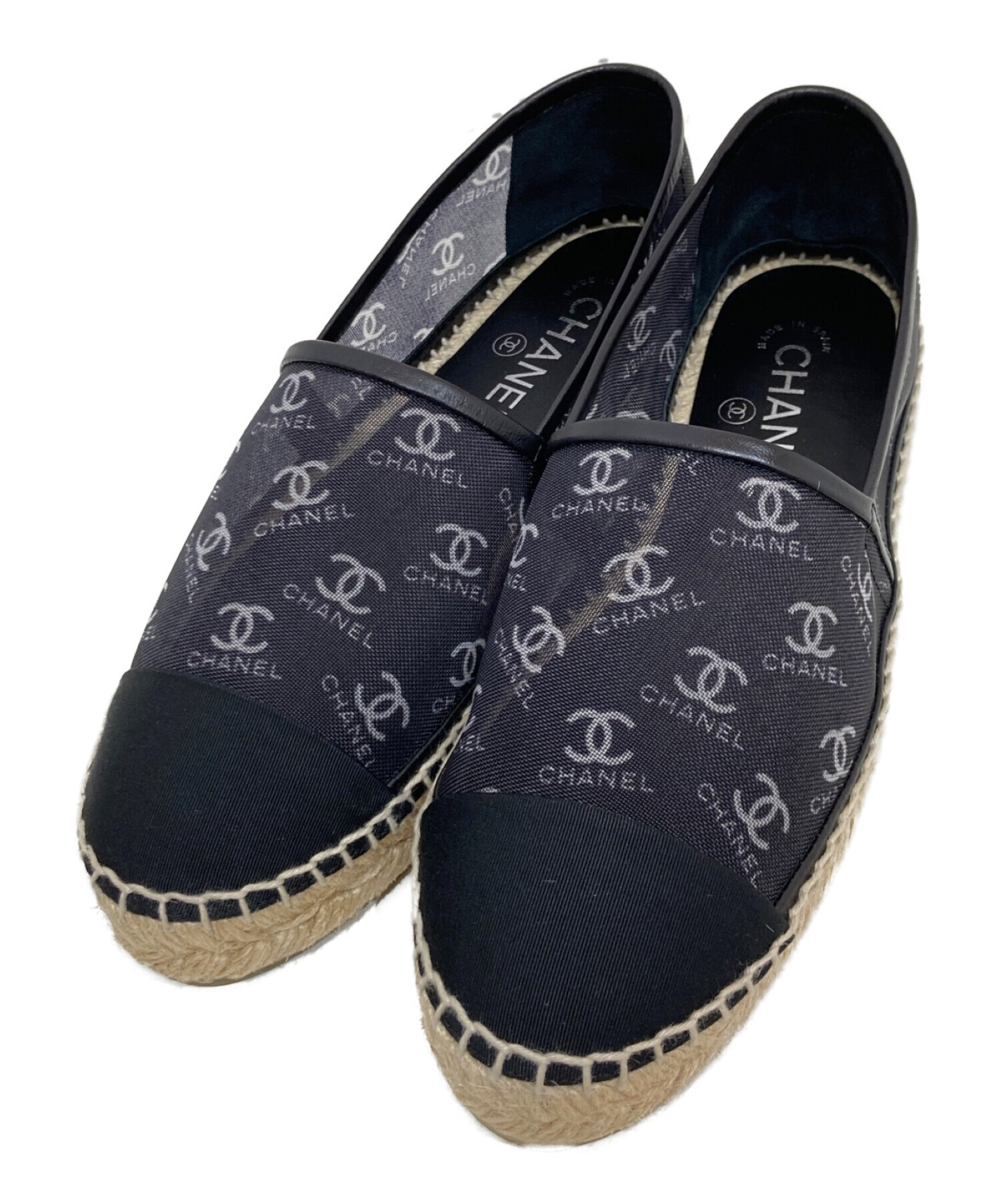 中古・古着通販】CHANEL (シャネル) ココマークメッシュエスパドリーユ 