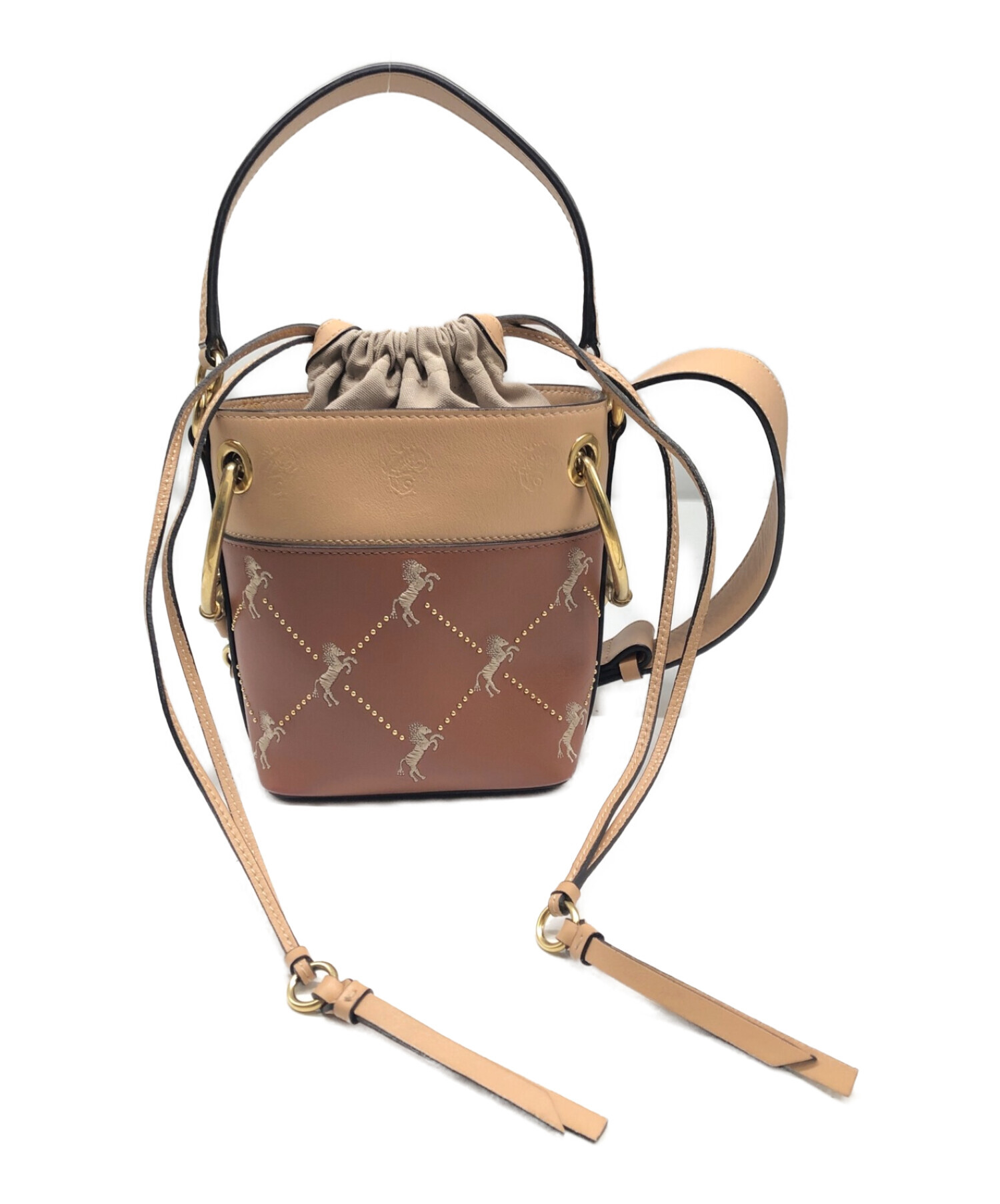 中古・古着通販】Chloe (クロエ) ROY リトルホースバケットショルダー 