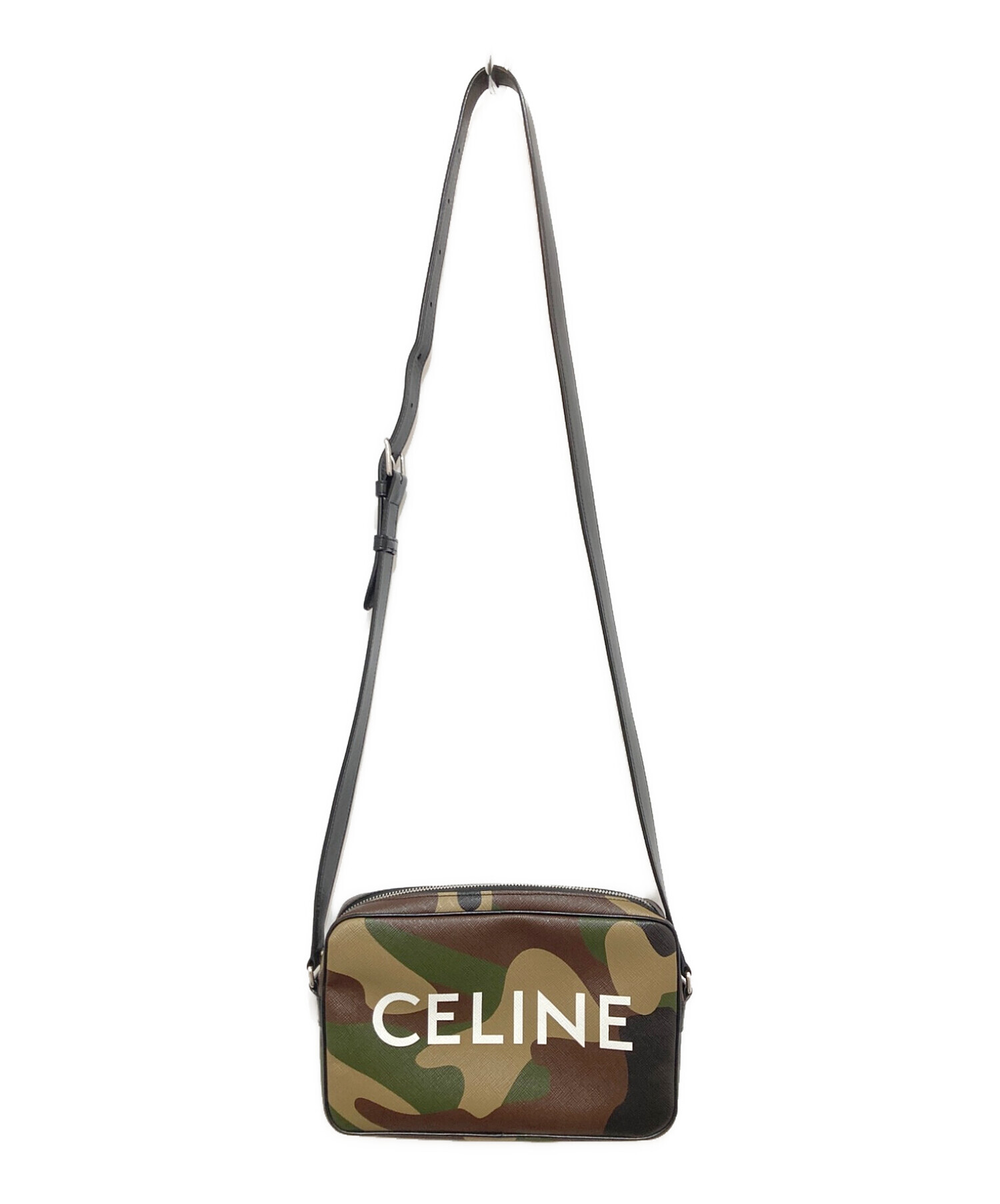 中古・古着通販】CELINE (セリーヌ) ショルダーバッグ カーキ