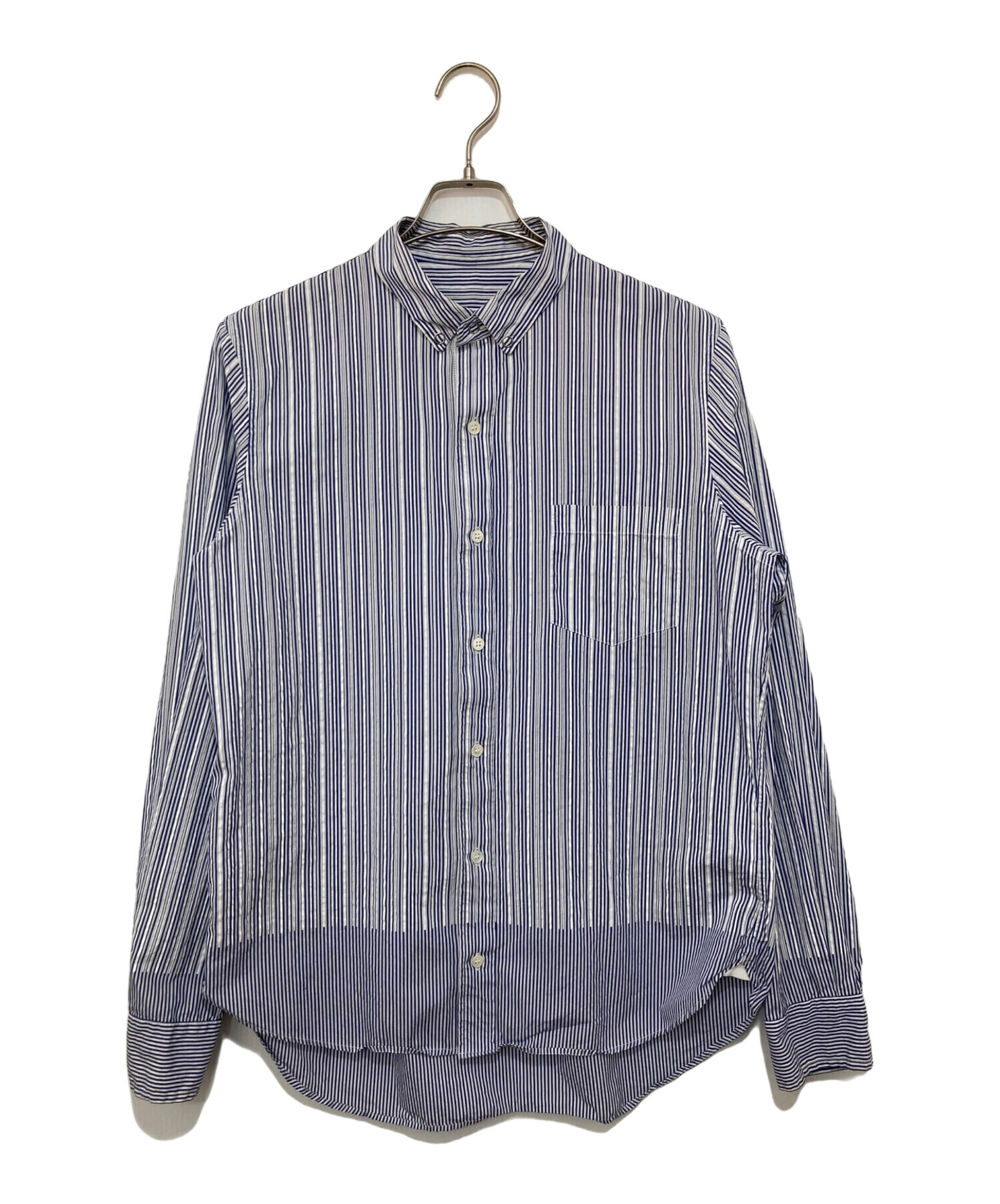 sacai サカイ ストライプシャツ ブルー