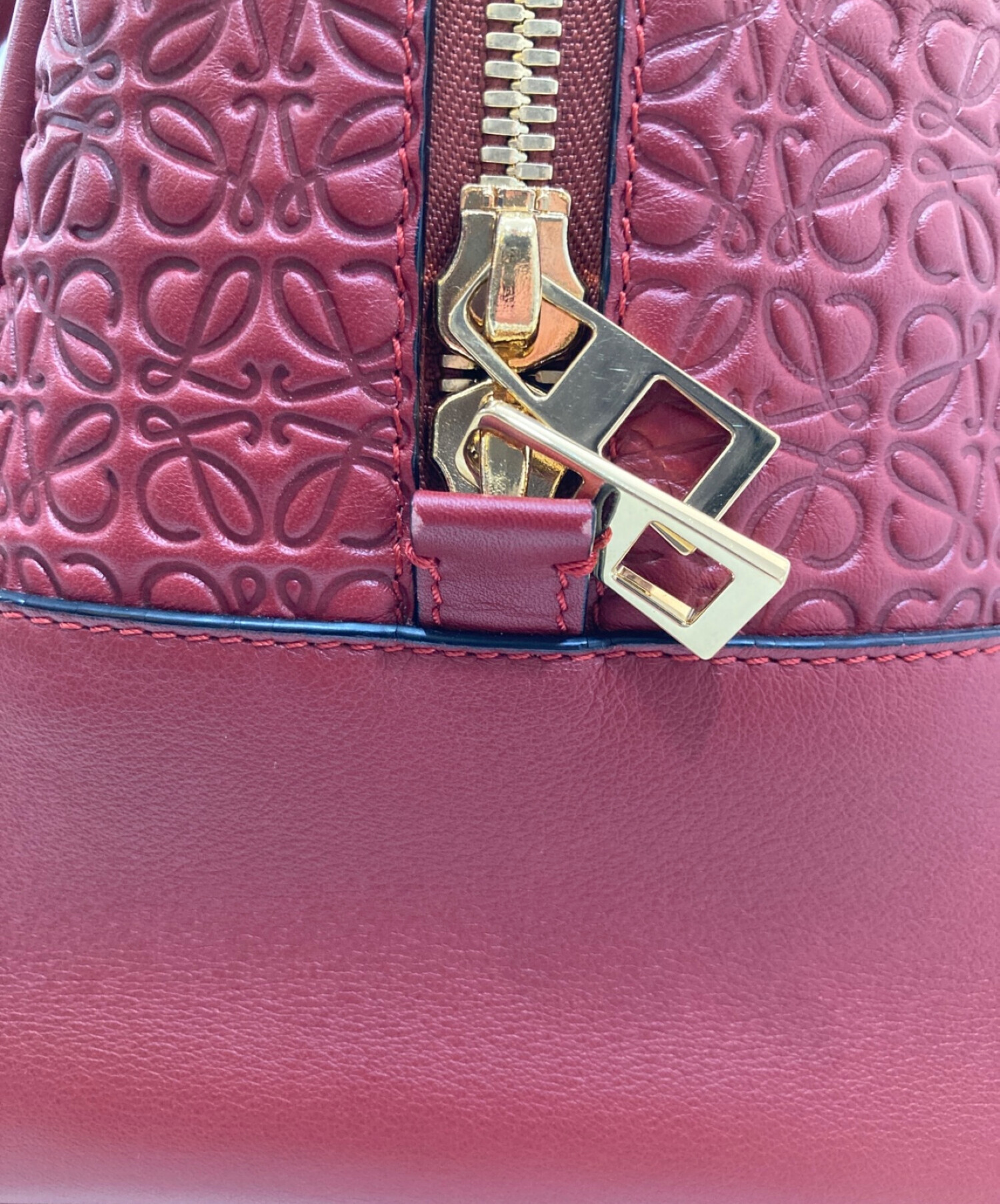 中古・古着通販】LOEWE (ロエベ) アマソナ75 2WAYバッグ レッド