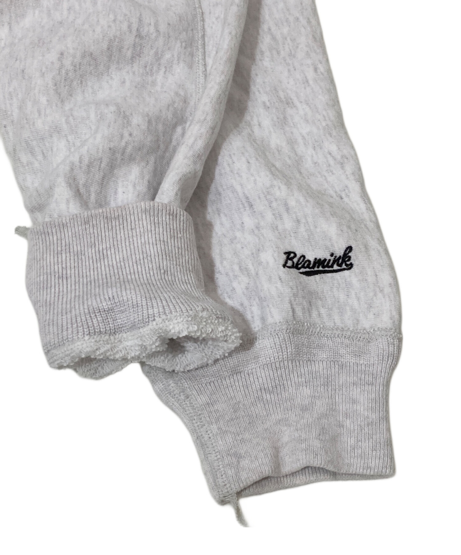 中古・古着通販】BLAMINK (ブラミンク) 吊裏毛ロゴロングスリーブプル