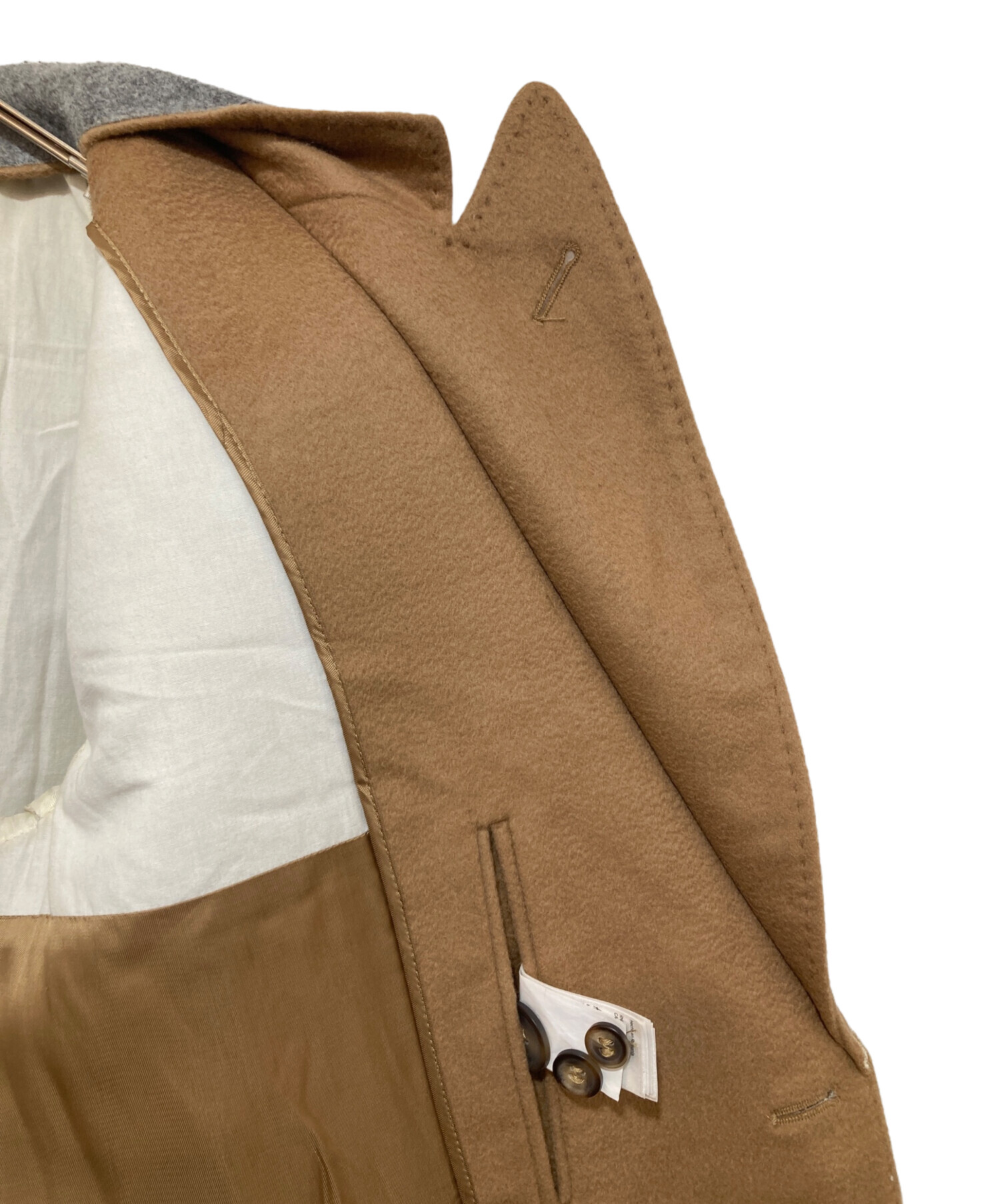 マルタンマルジェラ ブラウン チェスターコート サイズ48 中古・古着通販】Maison Margiela (メゾンマルジェラ) H&M (エイチ