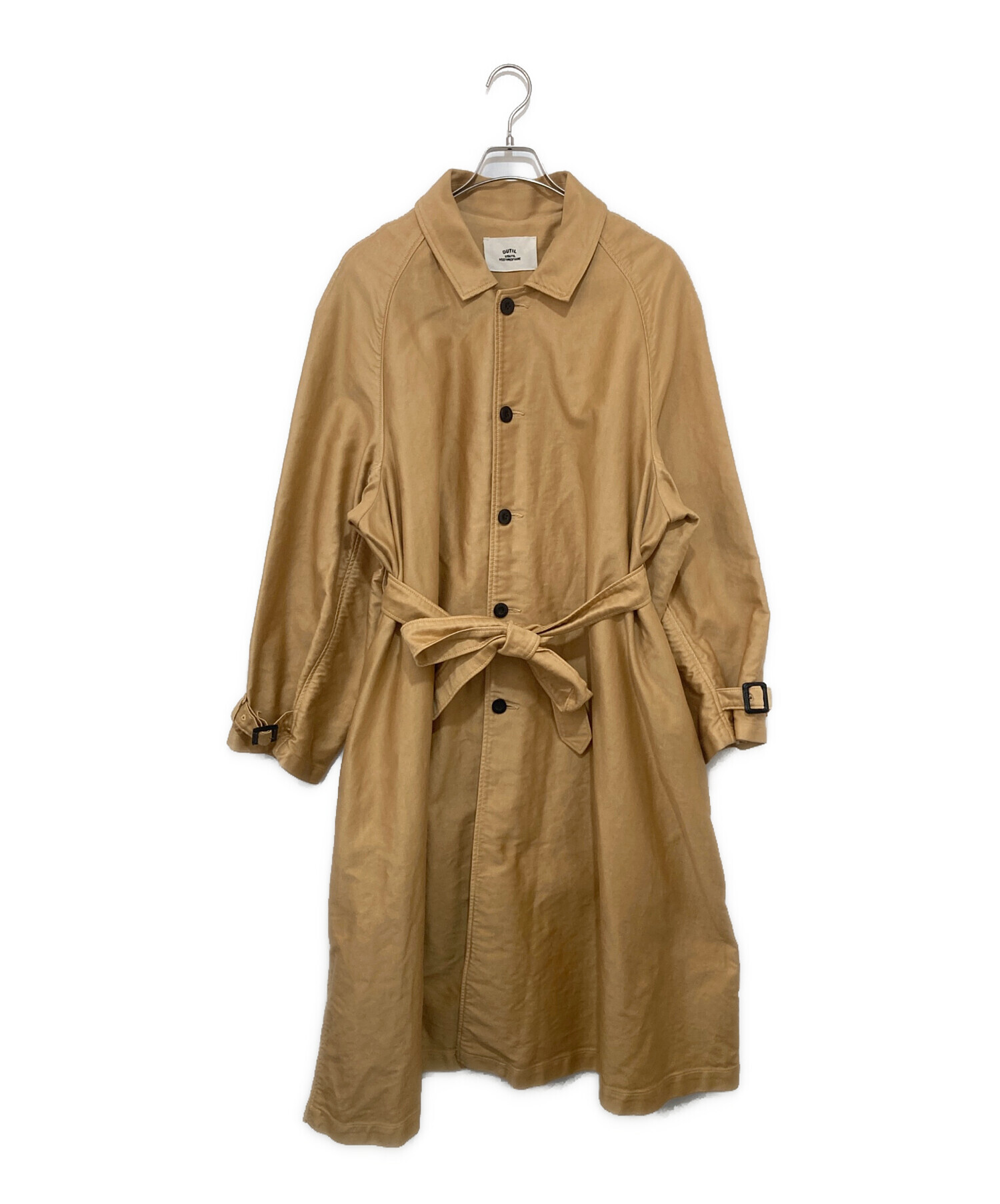 中古・古着通販】OUTIL (ウティ) モールスキンステンカラーコート 