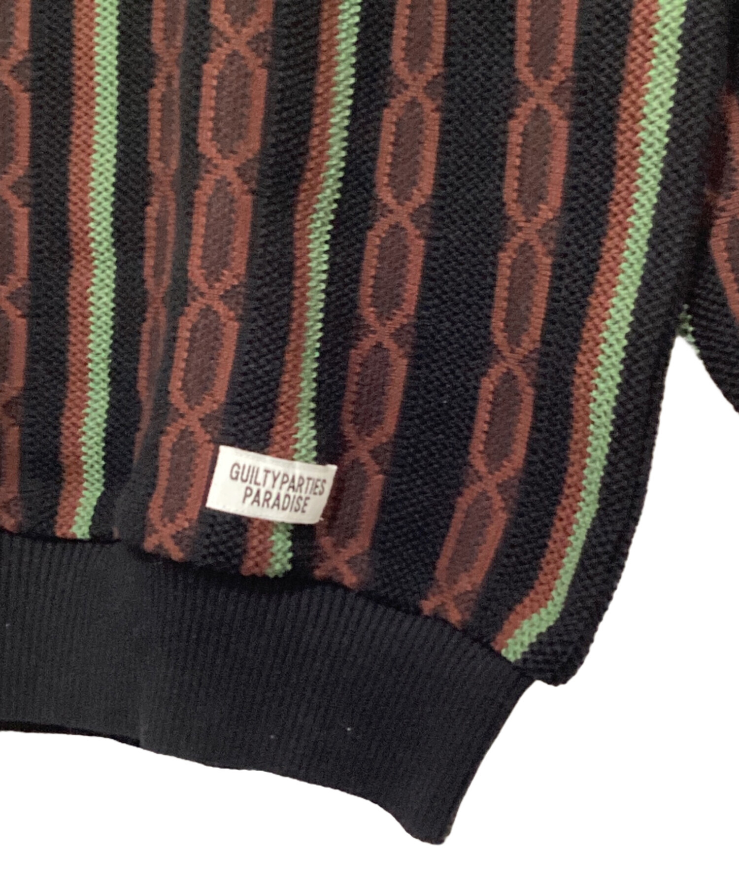 タグ付き】WACKO MARIA STRIPED JACQUARD ニット 【公式通販】