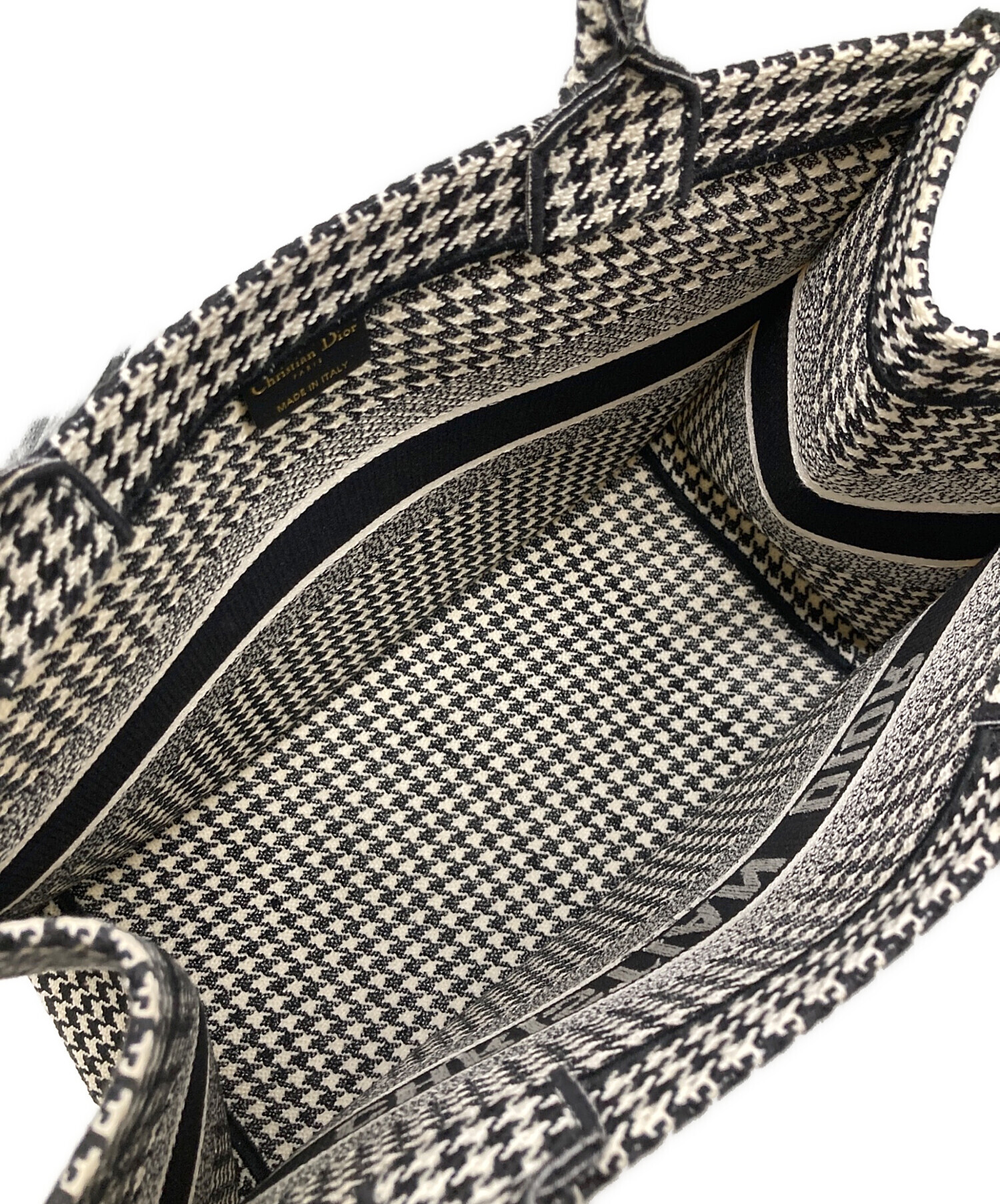 お値下げ可】CHRISTIAN DIOR ハウンドトゥース トートバッグ 【お