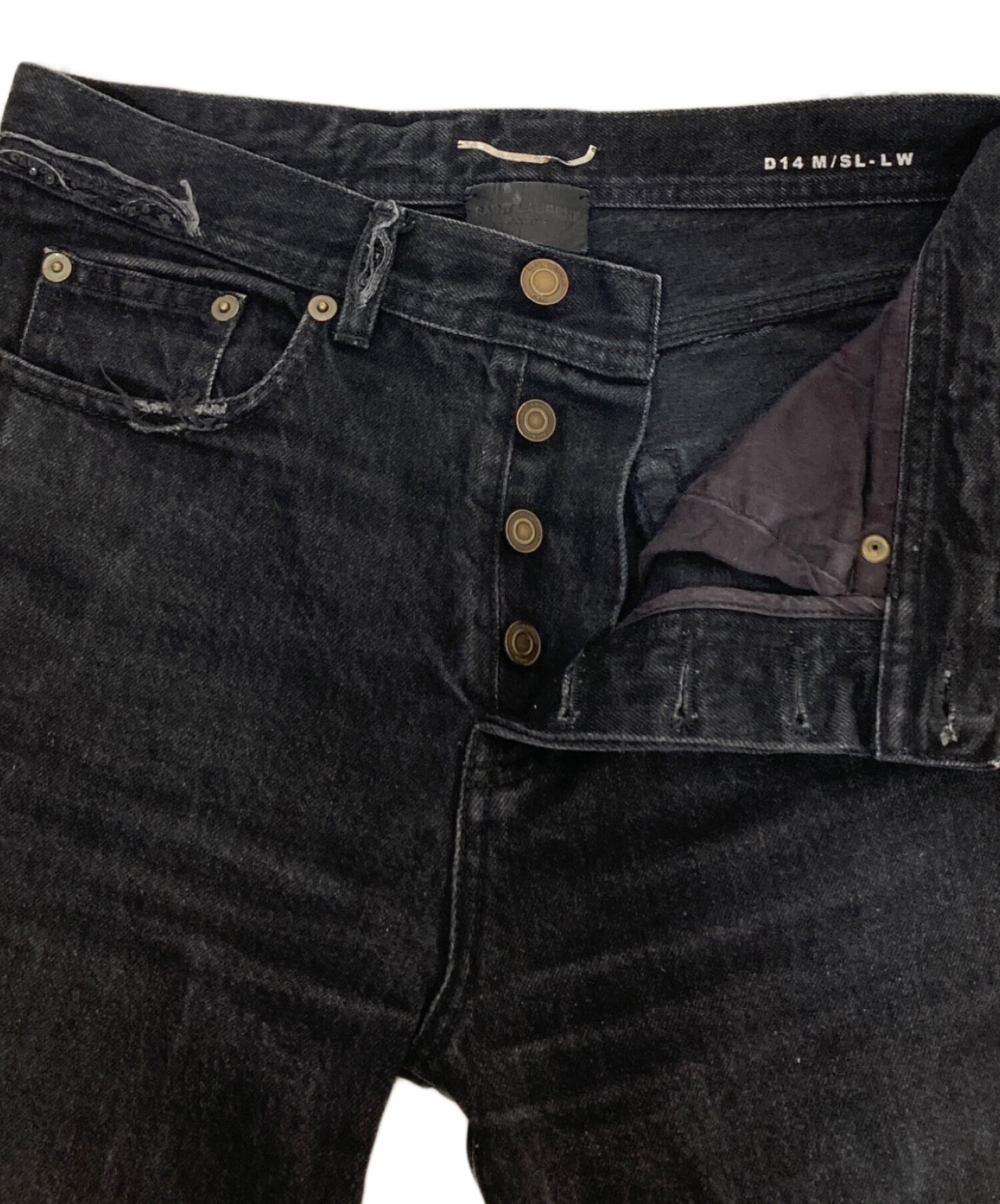 中古・古着通販】Saint Laurent Paris (サンローランパリ) 加工デニム 