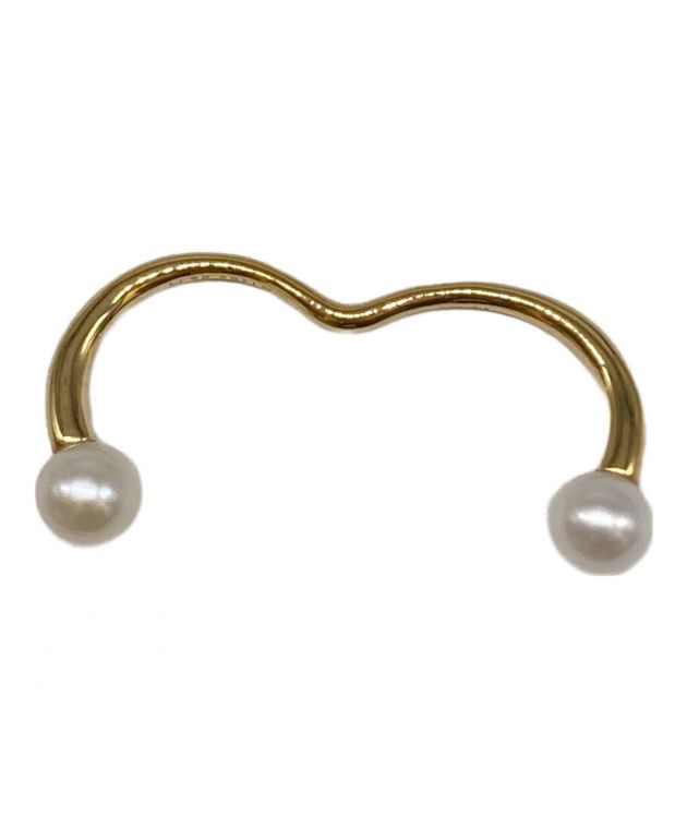 中古・古着通販】Bijou de M (ビジュードエム) パールリング ゴールド