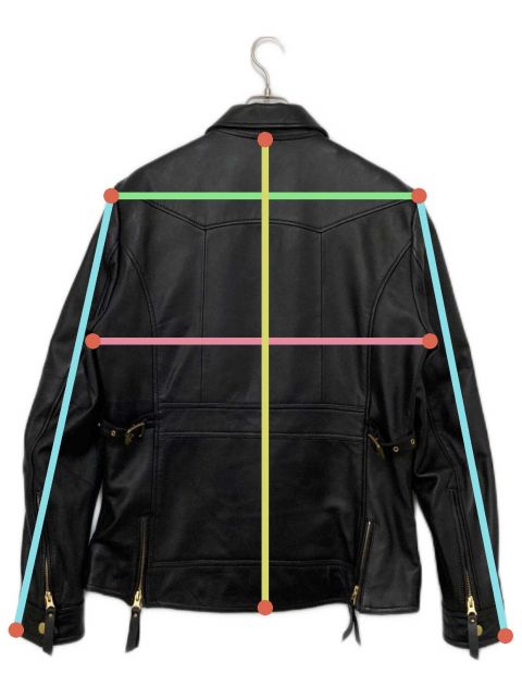 メンズ ユニオンジャップ レザージャケット L 中古・古着通販】UNION JAP (ユニオンジャップ) シングルレザー