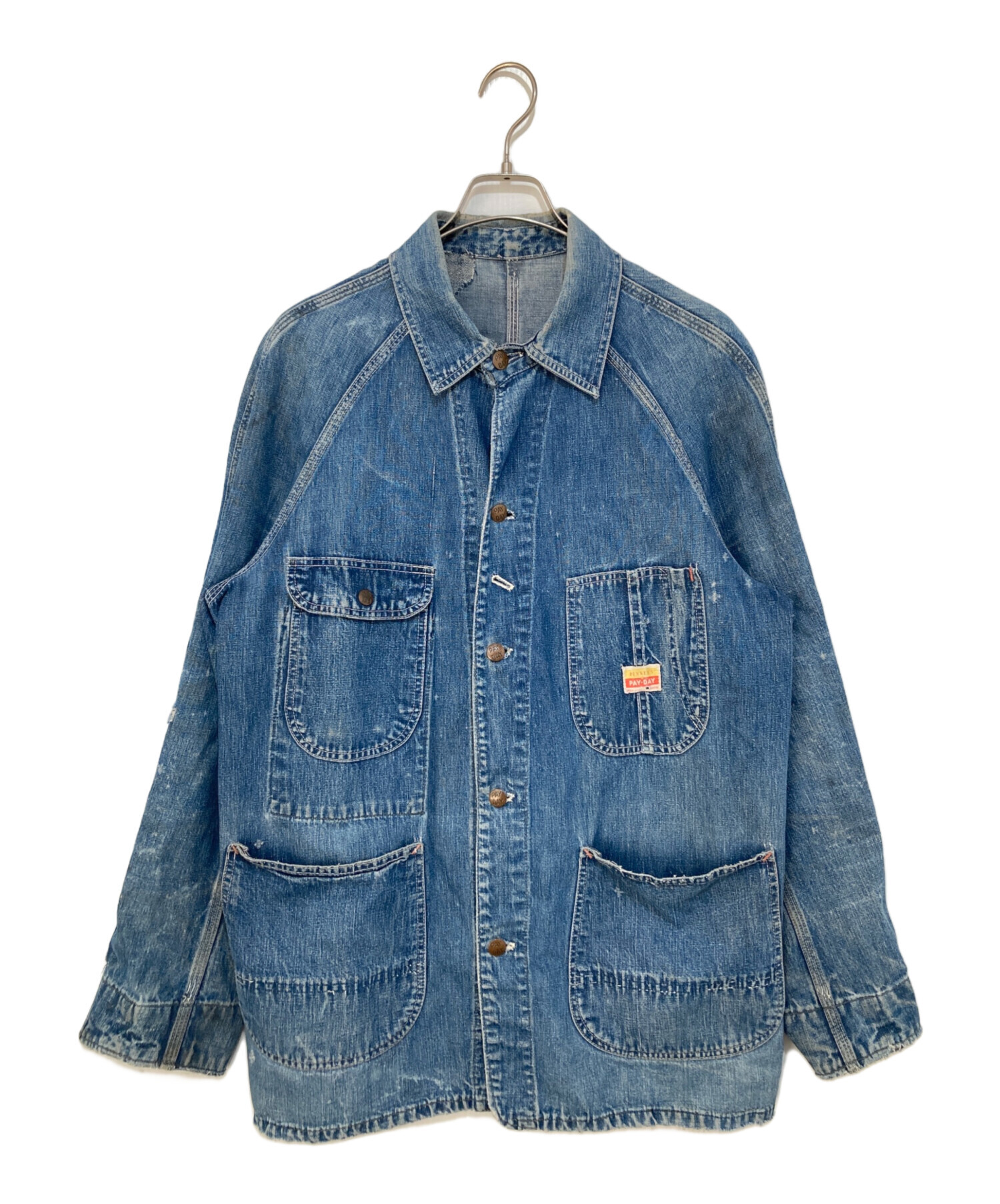 PAY DAY 60s USA製 デニム カバーオール デニムジャケット 50s～60s PAYDAY Denim Coverall 50年代～60年代 ペイデイ デニム