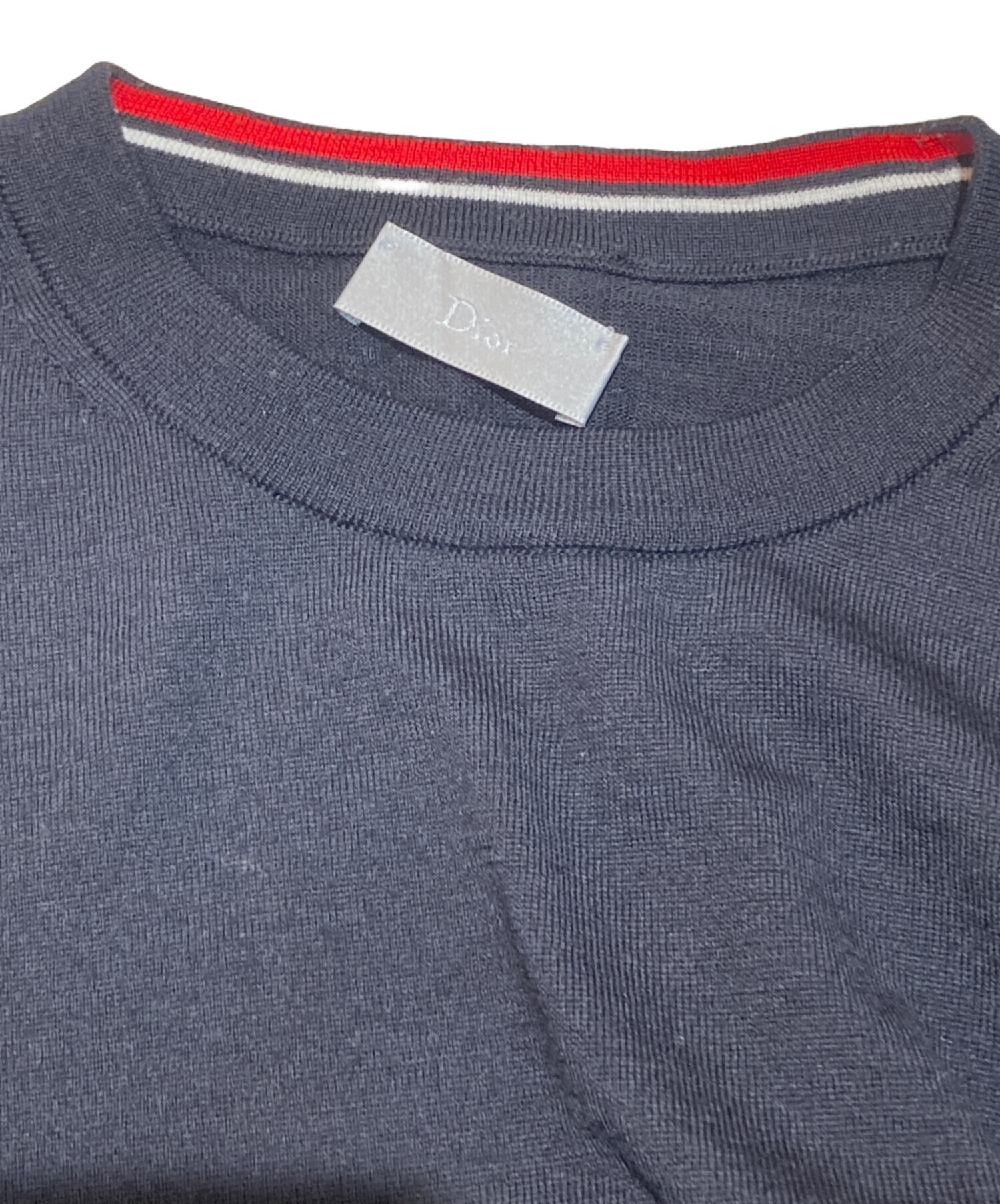 中古・古着通販】DIOR HOMME (ディオール オム) ロゴ刺繍ニット