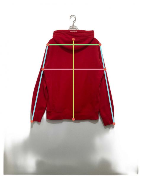 中古・古着通販】Supreme (シュプリーム) S logo split hooded レッド