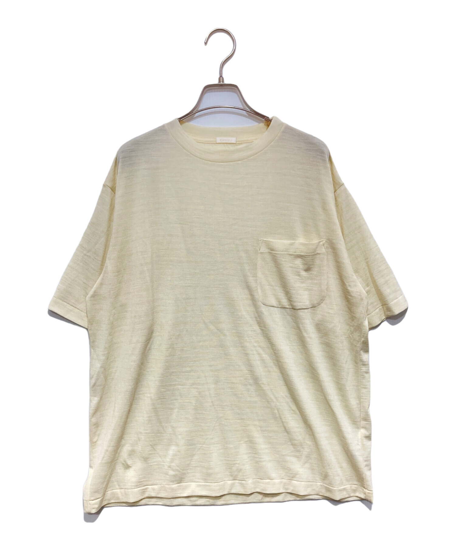 中古・古着通販】COMOLI (コモリ) サマーウールTシャツ ベージュ