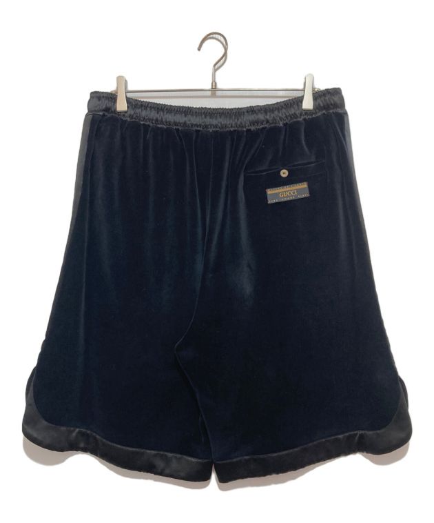【中古】未使用品 グッチ GUCCI 22SS タグ付き ARIA stretch velvet shorts ストレッチ ベルベット ショーツ 46 中古・古着通販】GUCCI (グッチ) CHENILLE BASKET SHORT ブラック