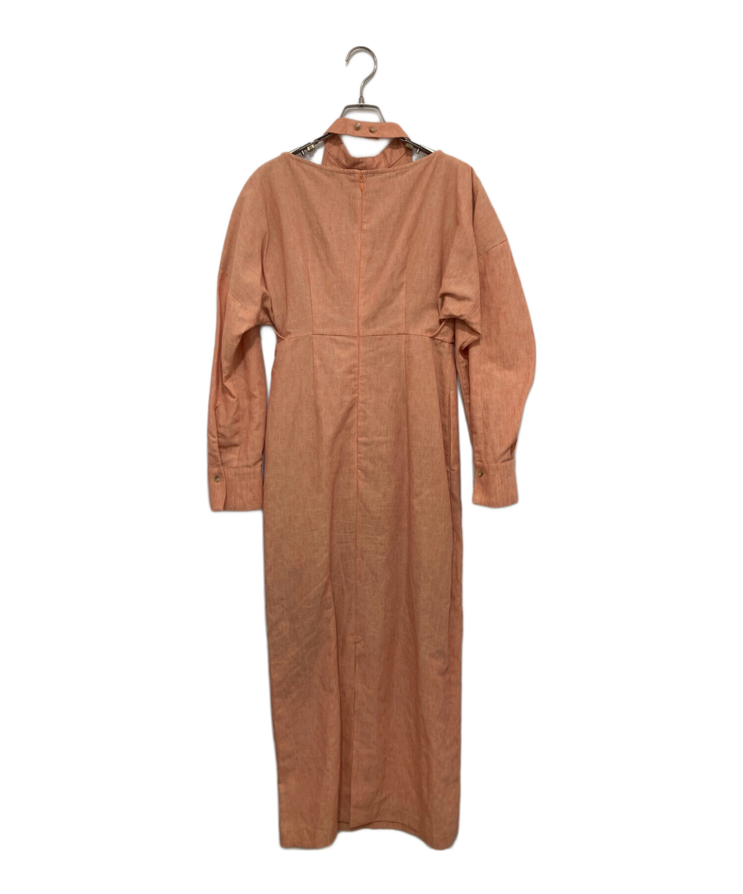 中古・古着通販】CLANE (クラネ) HALTER LAYERED ONEPIECE オレンジ 