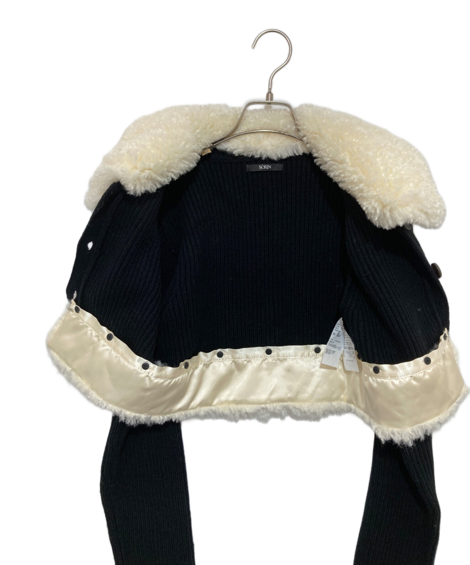 中古・古着通販】SORIN (ソリン) Fur & Knit Mixed 2Way Cardigan