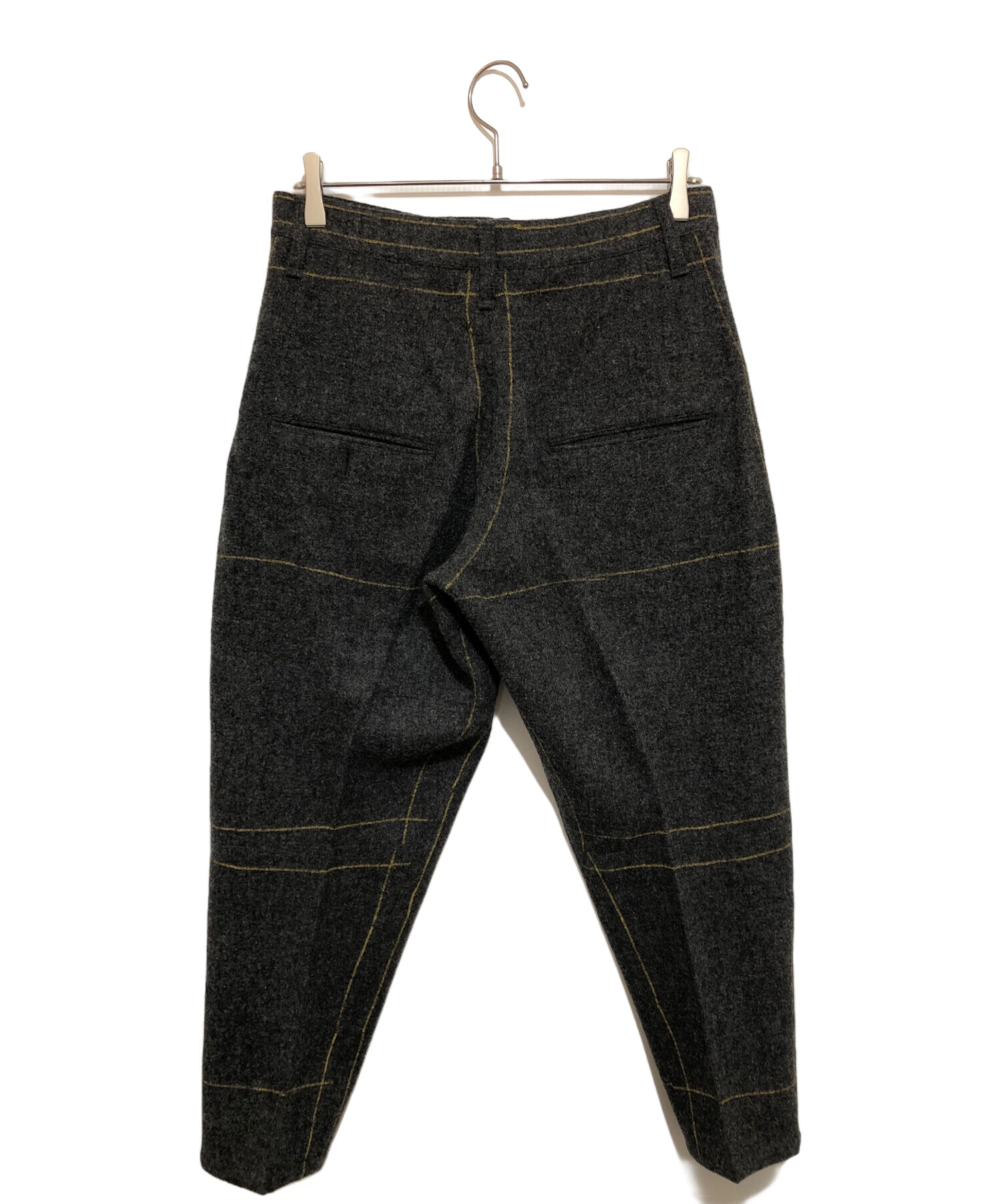 NEMETH ウール100% ブラック スラックス S NEMETH ウール100% ブラック スラックス S