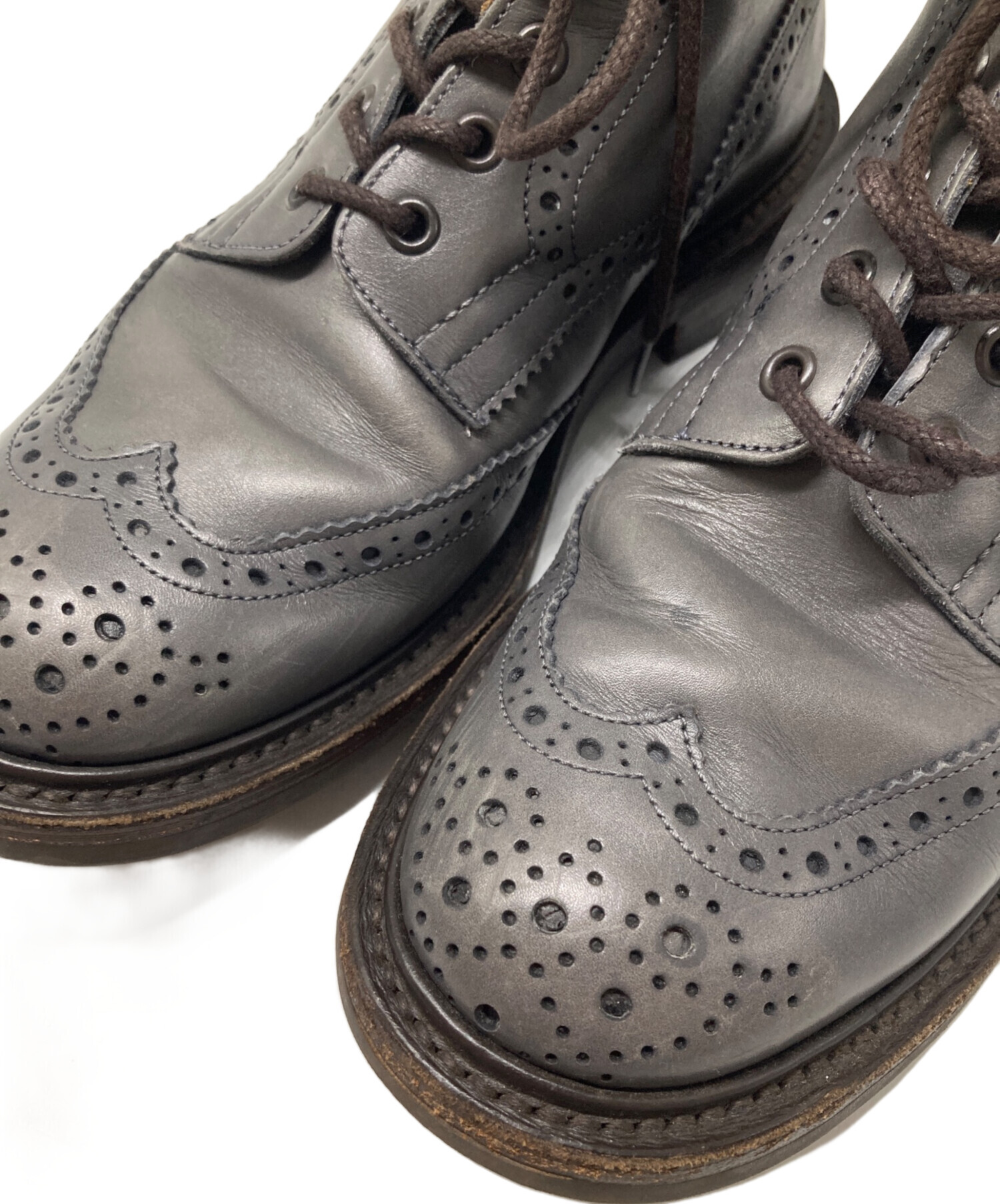 中古・古着通販】Tricker's (トリッカーズ) レースアップブーツ グレー