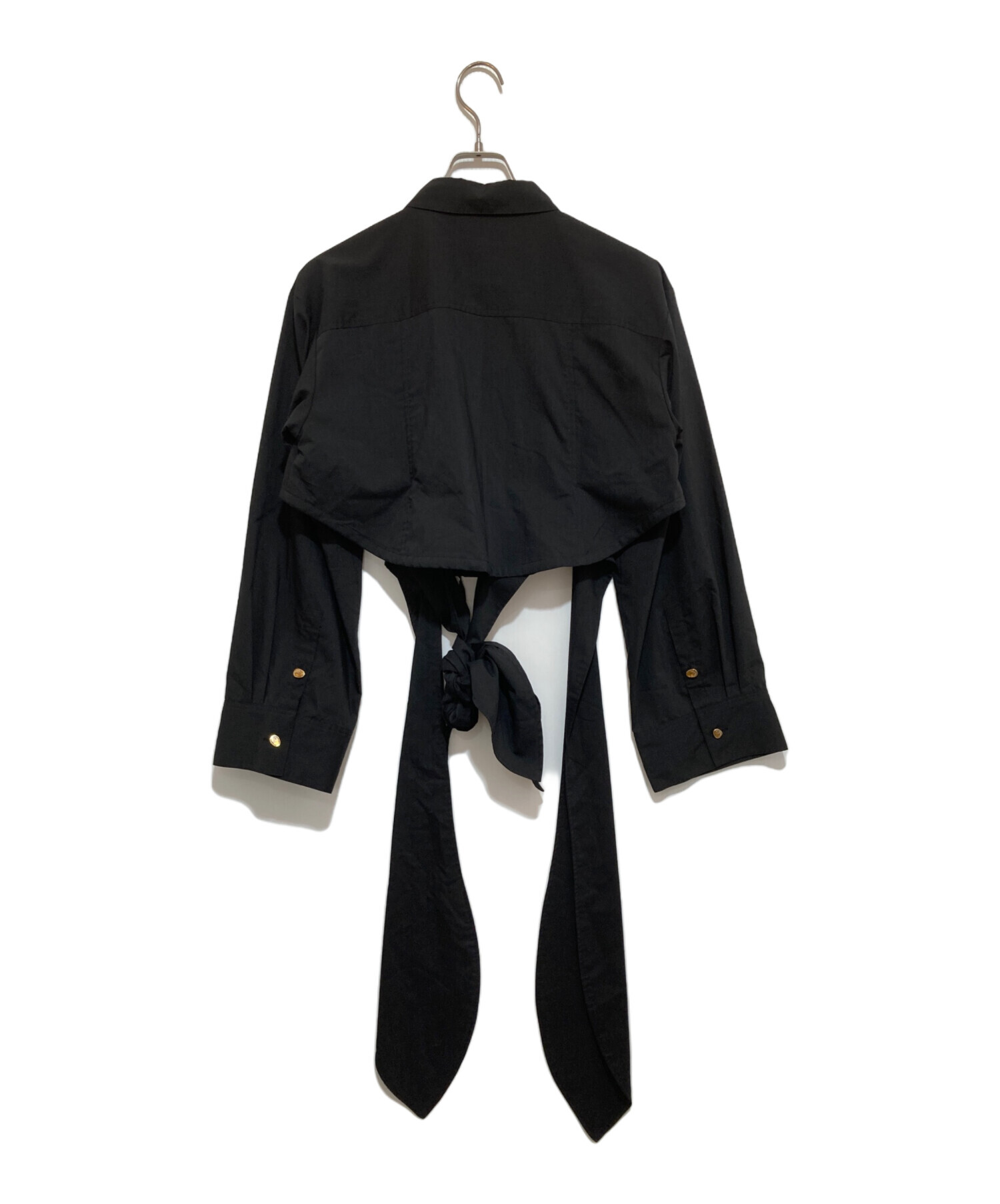 中古・古着通販】MURRAL (ミューラル) Petal shirt ブラック サイズ