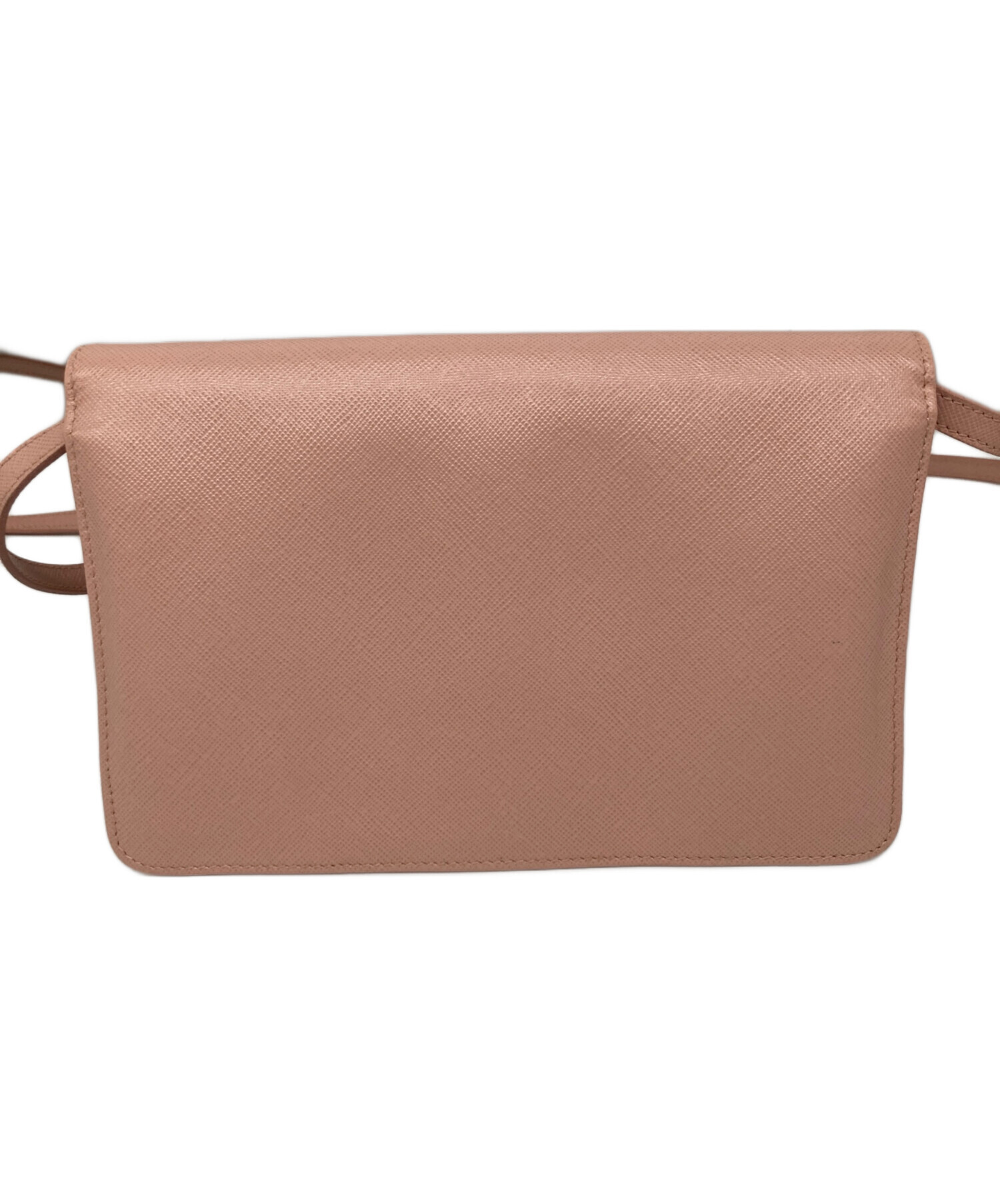 中古・古着通販】PRADA (プラダ) ショルダーウォレットバッグ ピンク 中古・古着通販】PRADA (プラダ) ショルダーウォレットバッグ ピンク