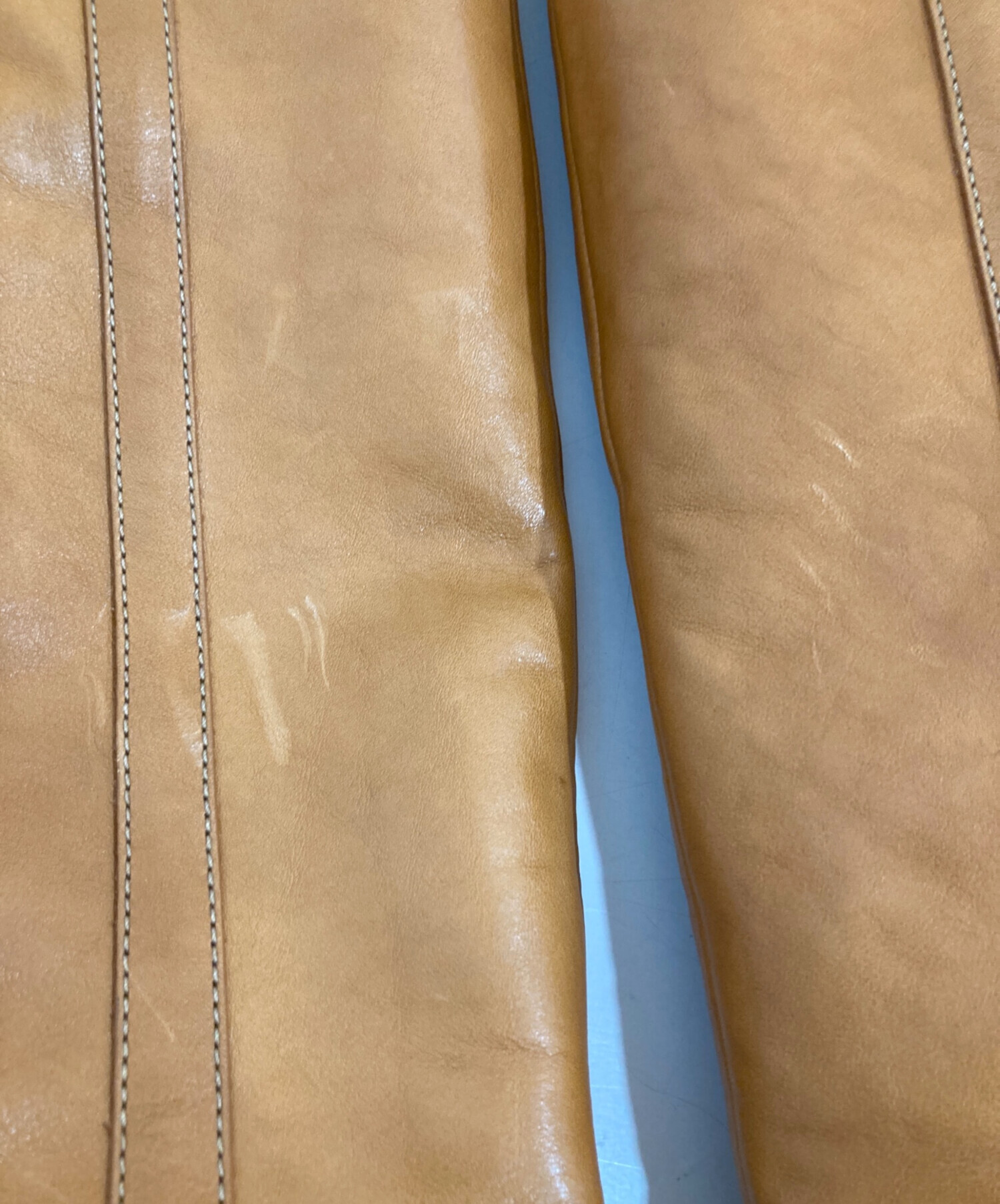 中古・古着通販】CELINE (セリーヌ) シープロングブーツ ブラウン 