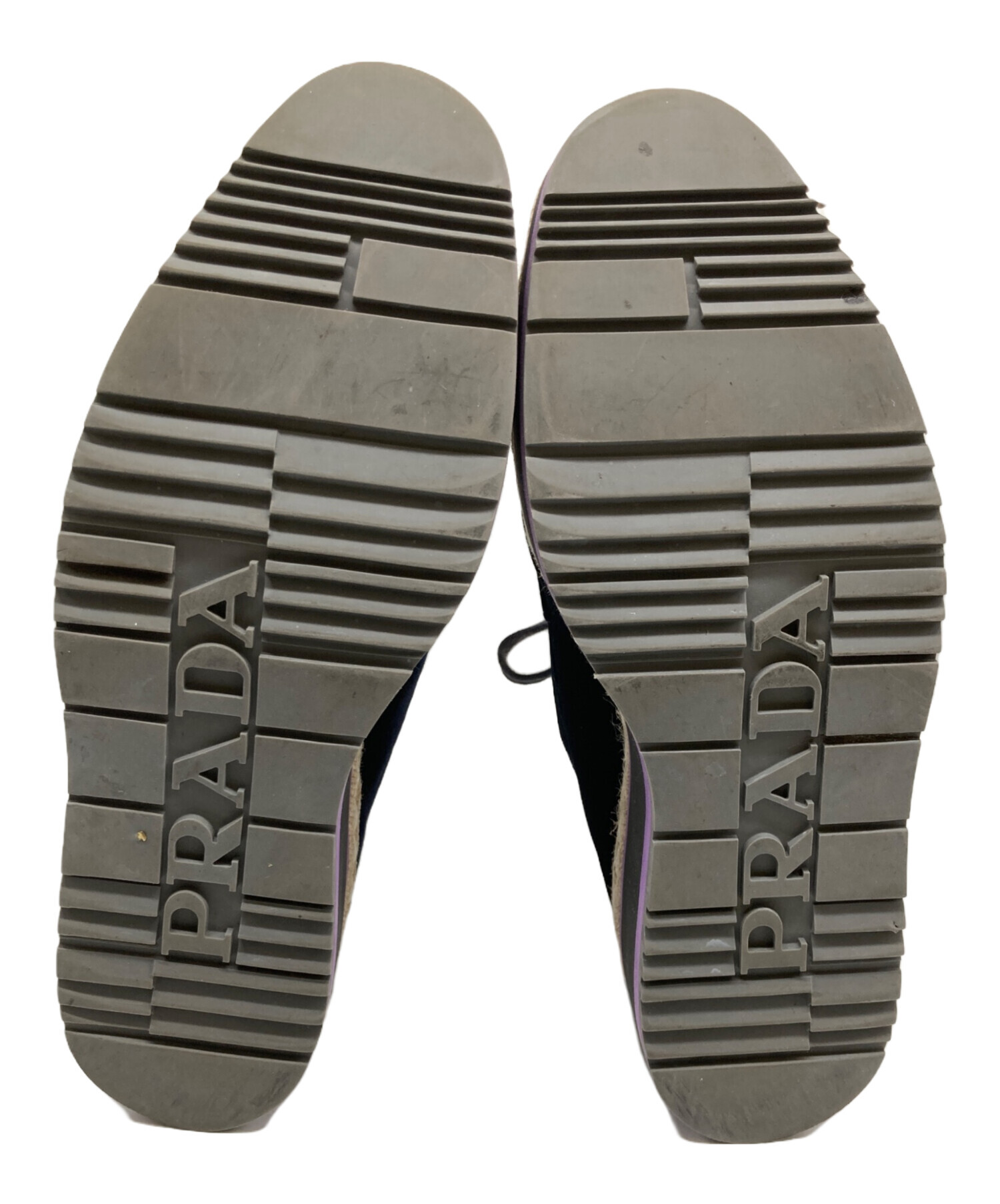 中古・古着通販】PRADA (プラダ) ビジューベロア厚底スニーカー 