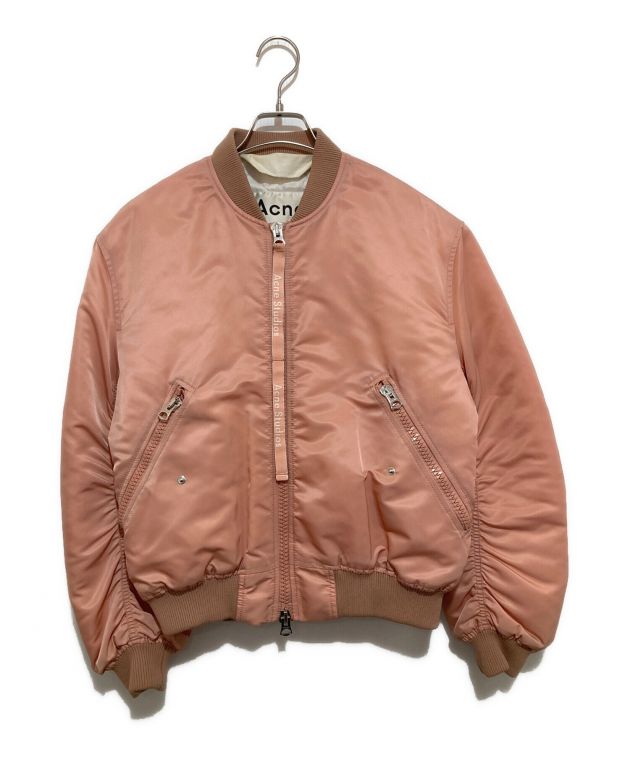 acne studios ショートボンバージャケット　ピンク ACNE STUDIOS アクネ 中綿入り ブルゾン/ボンバージャケット メンズ