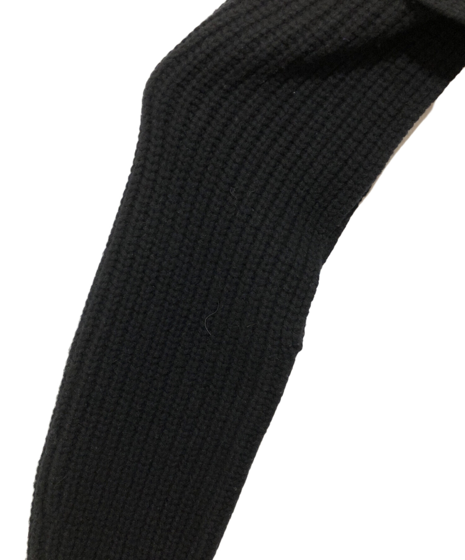 中古・古着通販】HYKE (ハイク) RIBBED SLEEVES ブラック サイズ:1