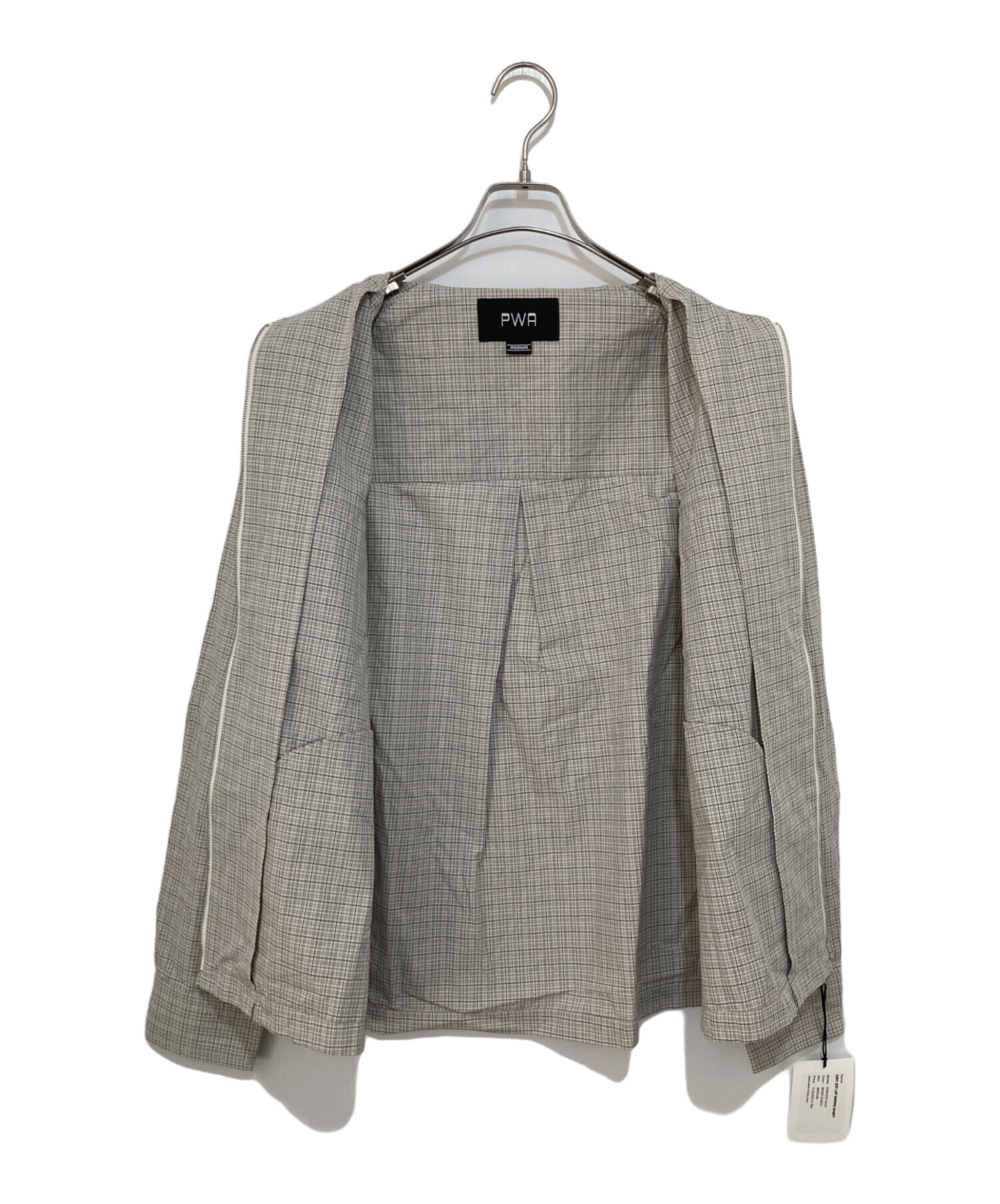 中古・古着通販】PWA (プア) DRY ZIP-UP SWING SHIRT ベージュ サイズ