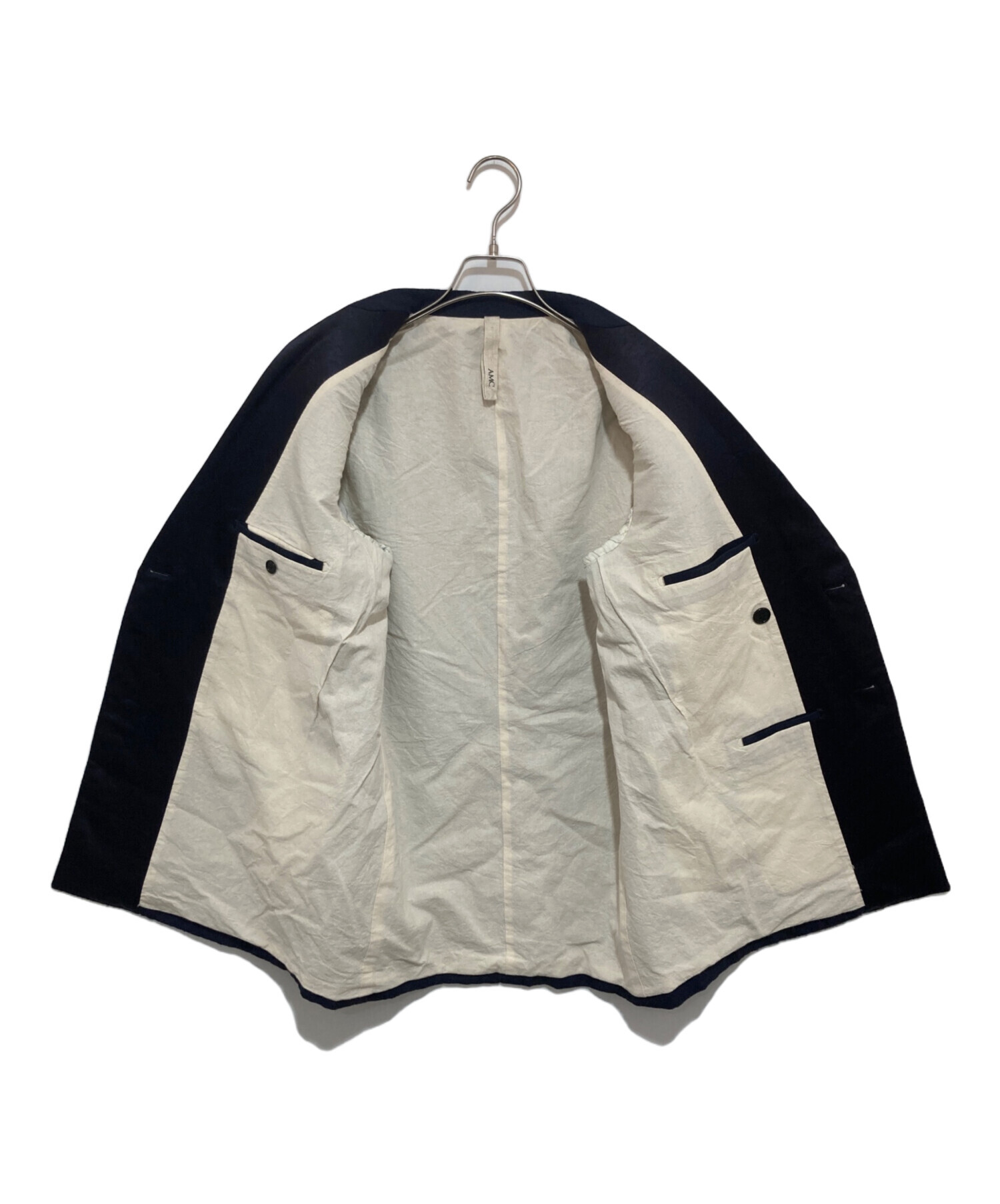 中古・古着通販】AMC (エーエムシー) ダブルジャケット ネイビー 