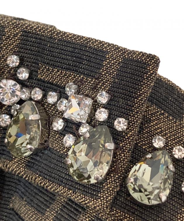 中古・古着通販】FENDI (フェンディ) ズッカ柄 ビジューミニスカート